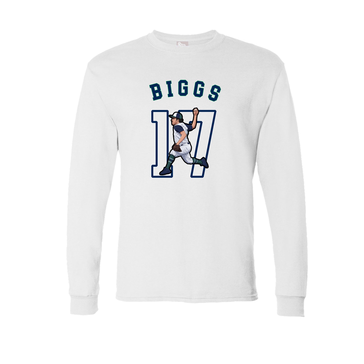 Long Sleeve Tee — Shirsey Arch in White