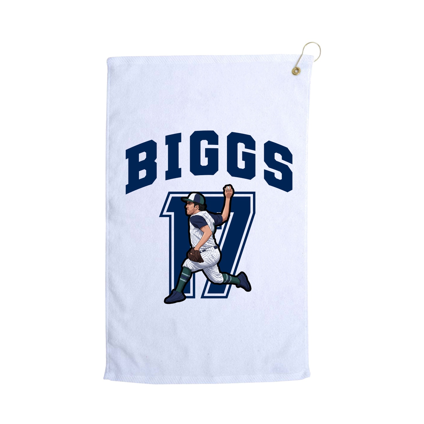 Golf Towel — Number in White