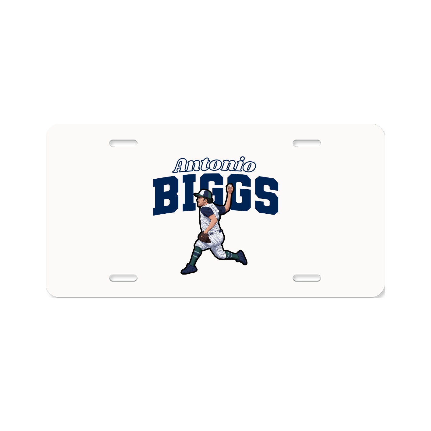 License Plate — Name Arch in Classic