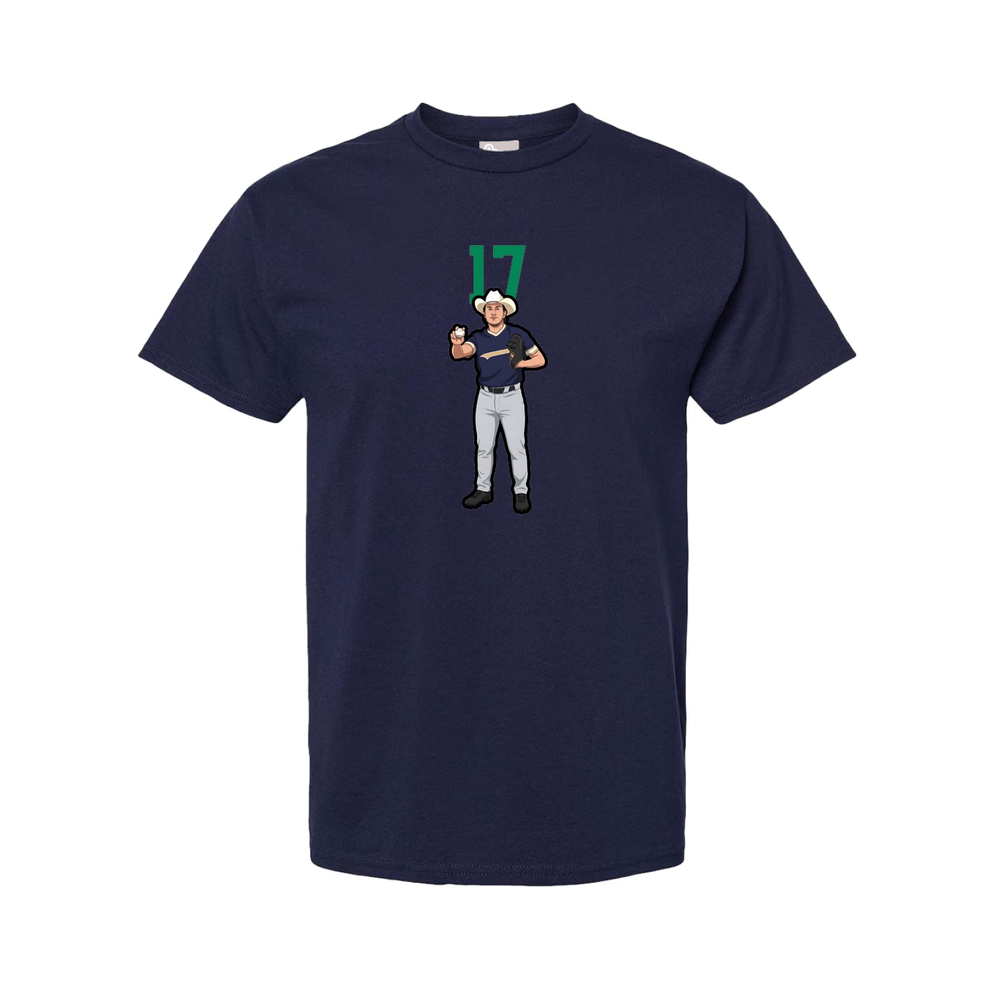 Youth Tee — Number Top in Navy