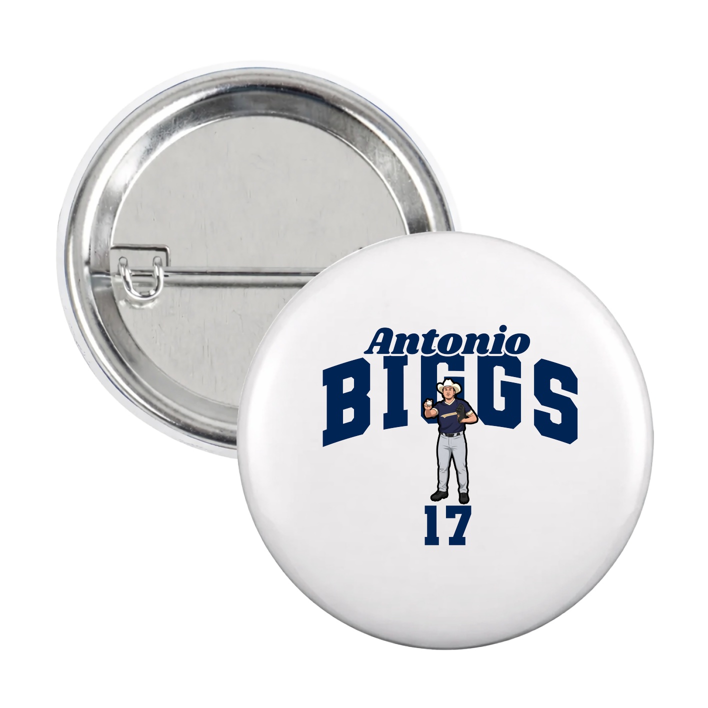 Game Day Button — Signature Arch in White