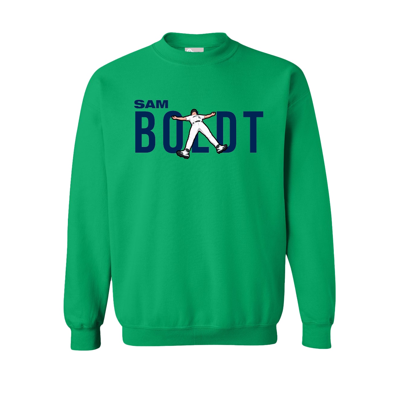 Fleece Crew — Player Name in Green
