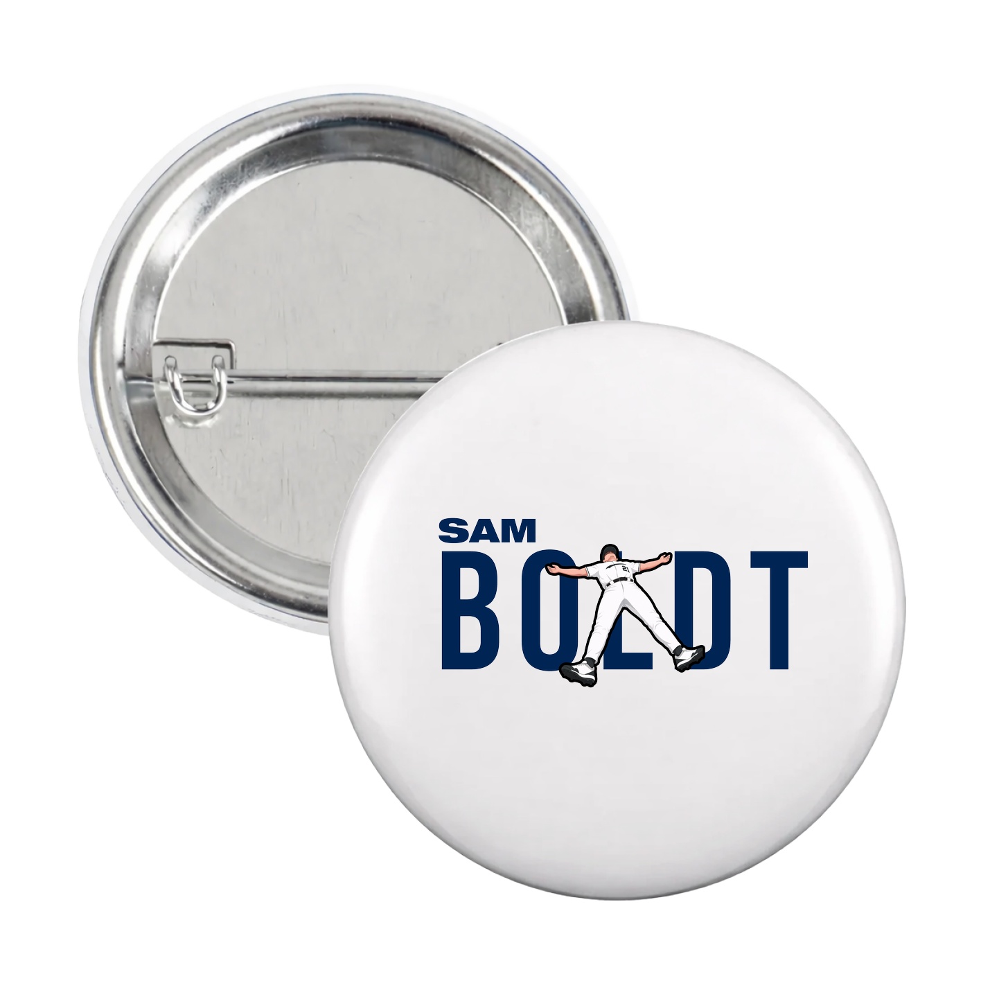 Game Day Button — Player Name in White