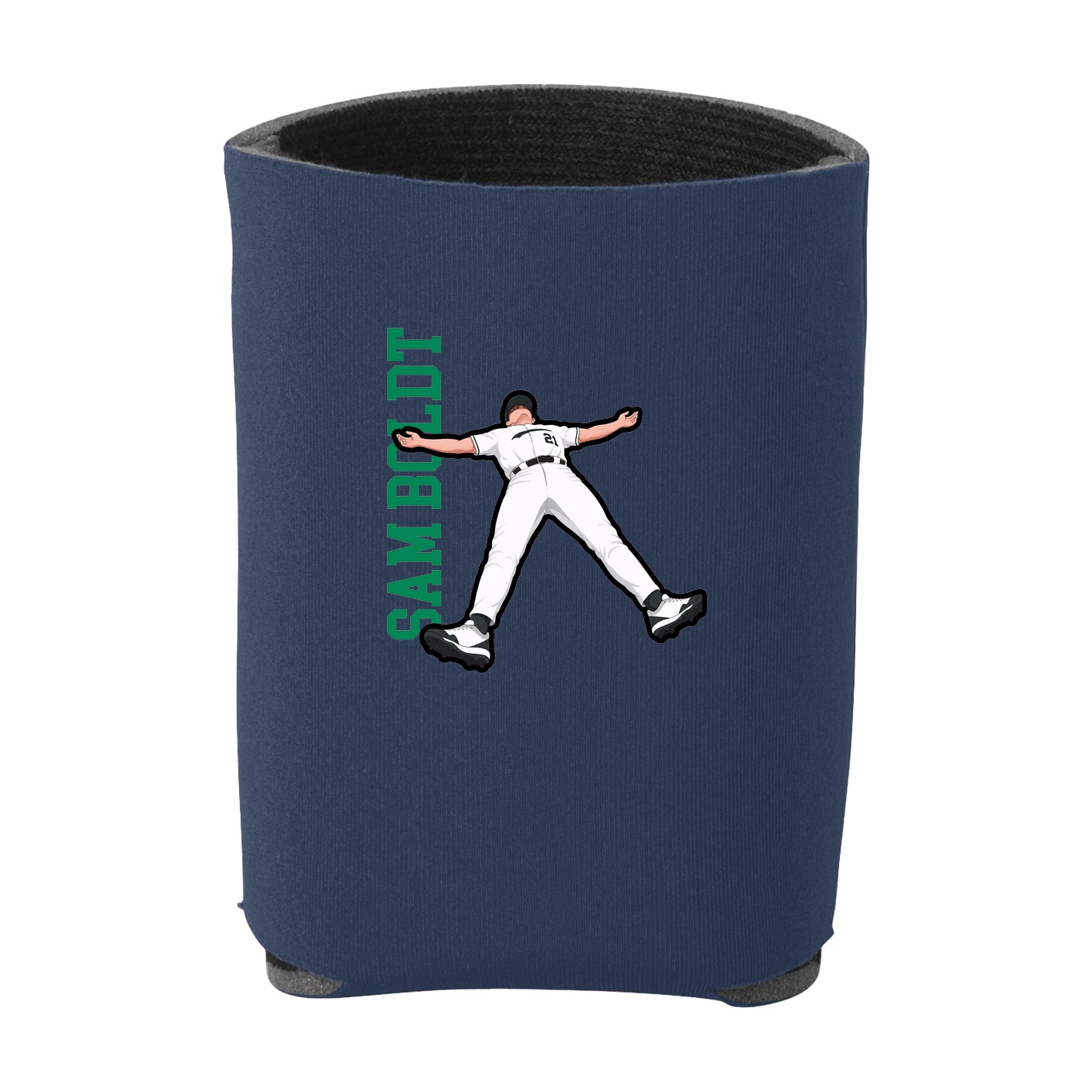 Can Holder — Name Vertical in Navy