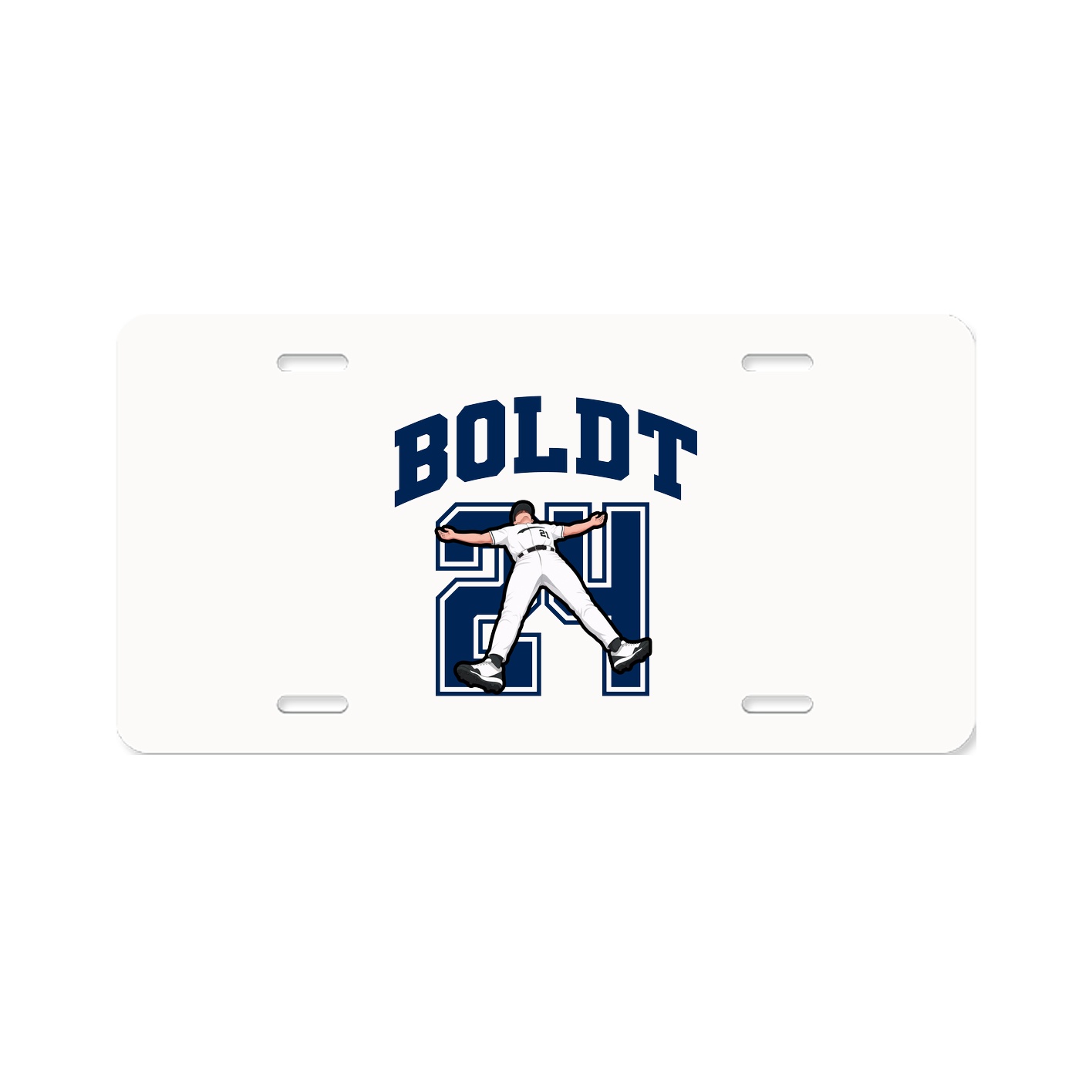 License Plate — Number in Classic
