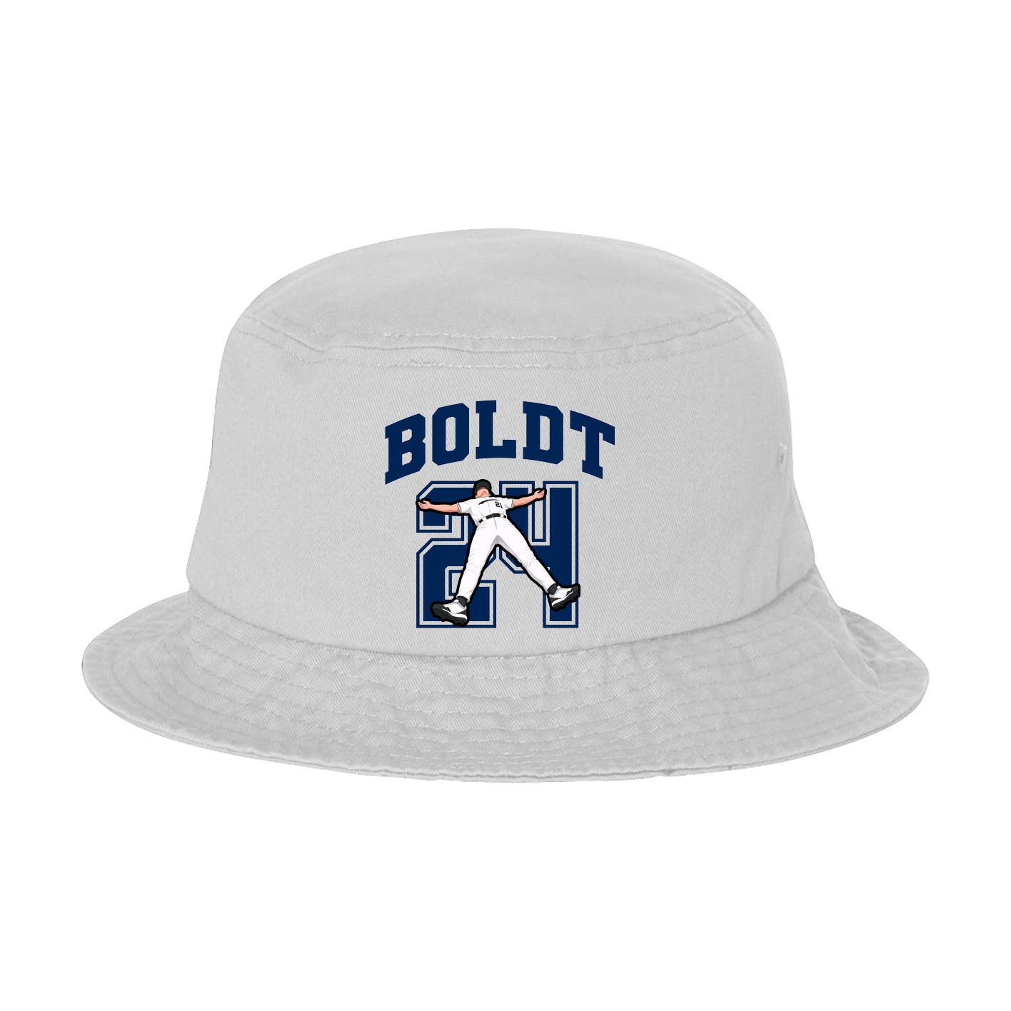 Bucket Cap — Number in White