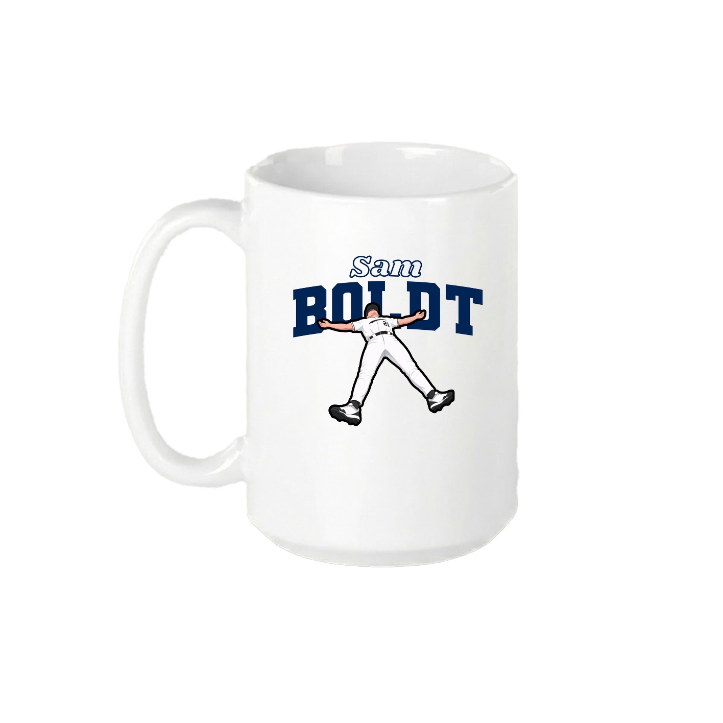 15oz Coffee Mug — Name Arch in White
