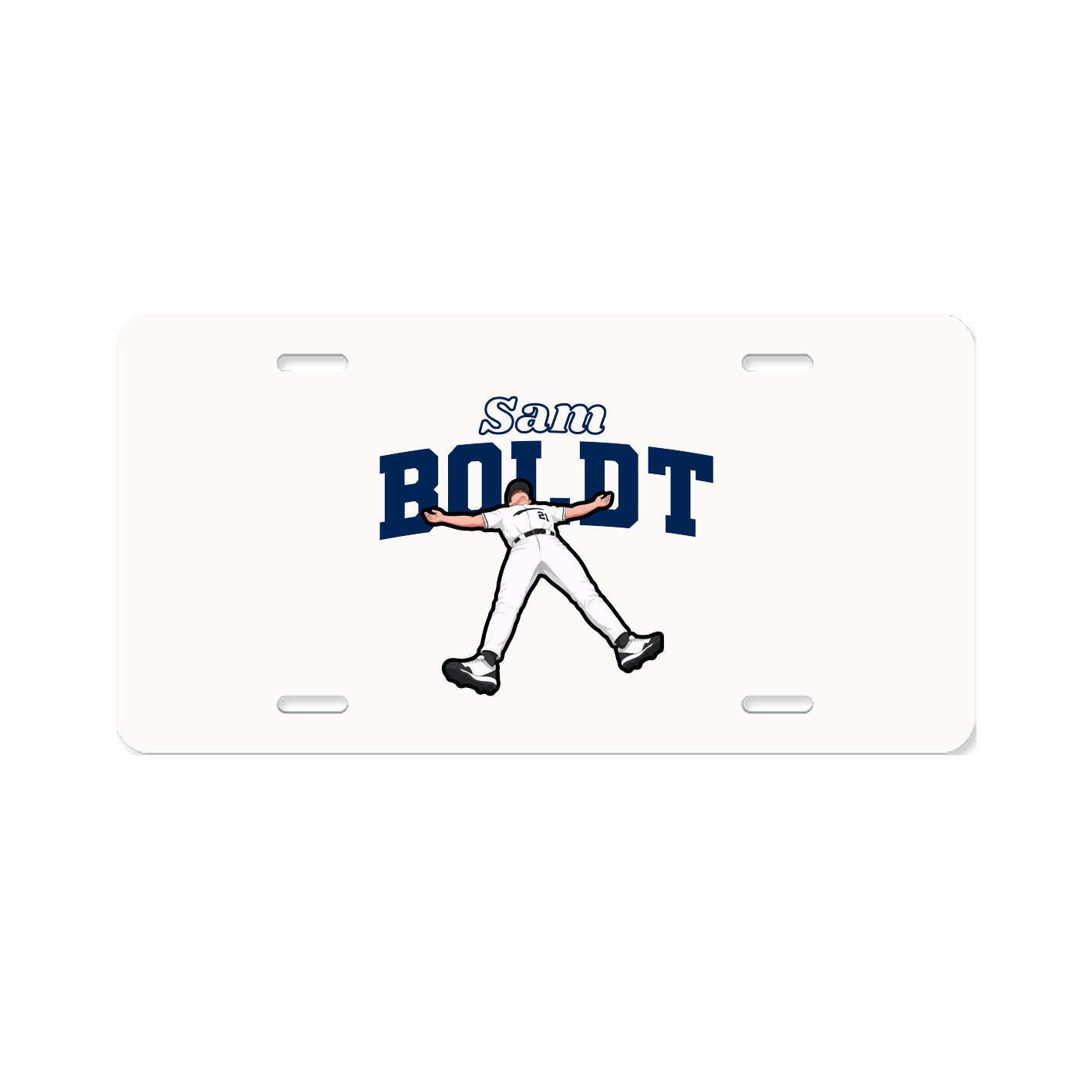 License Plate — Name Arch in Classic