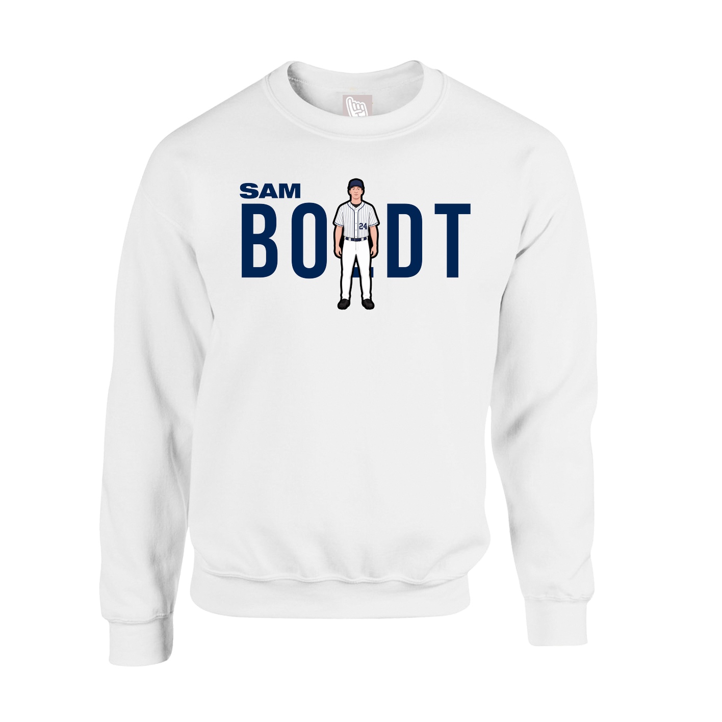 Fleece Crew — Player Name in White