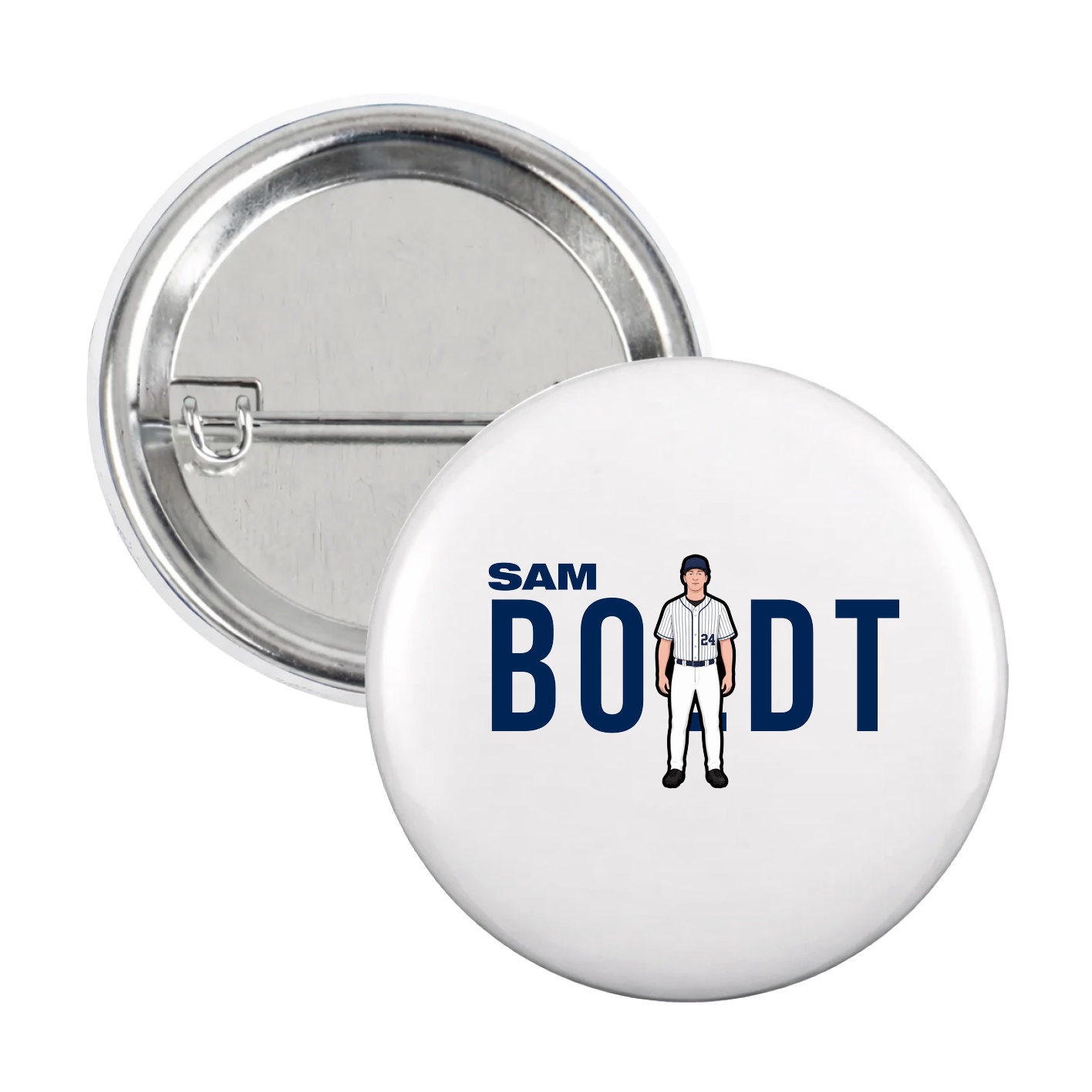 Game Day Button — Player Name in White