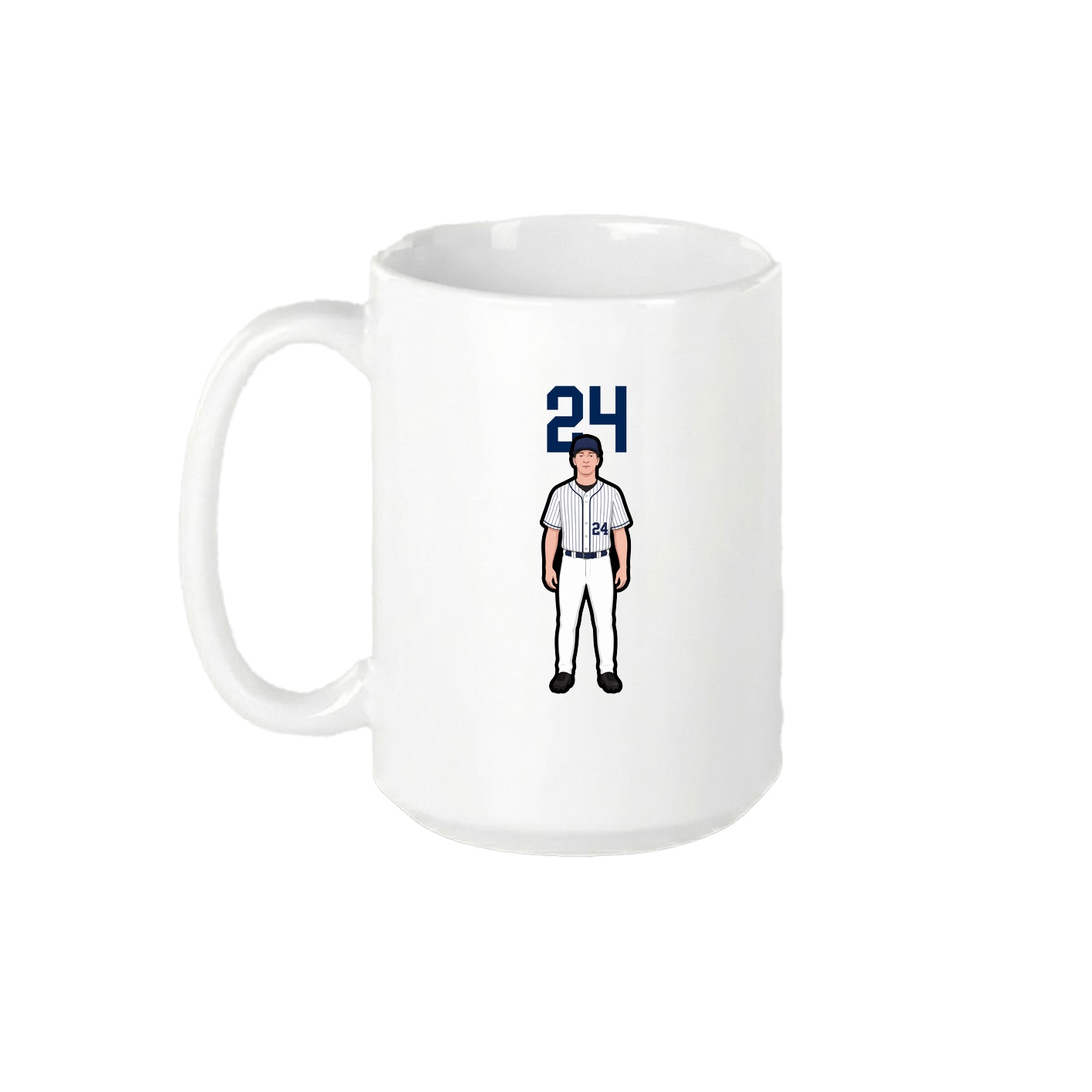 15oz Coffee Mug — Number Top in White