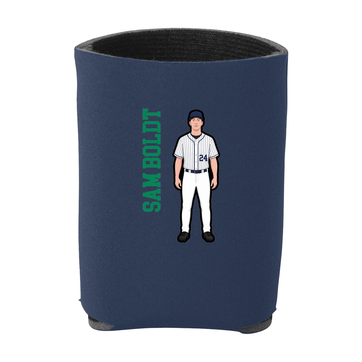 Can Holder — Name Vertical in Navy