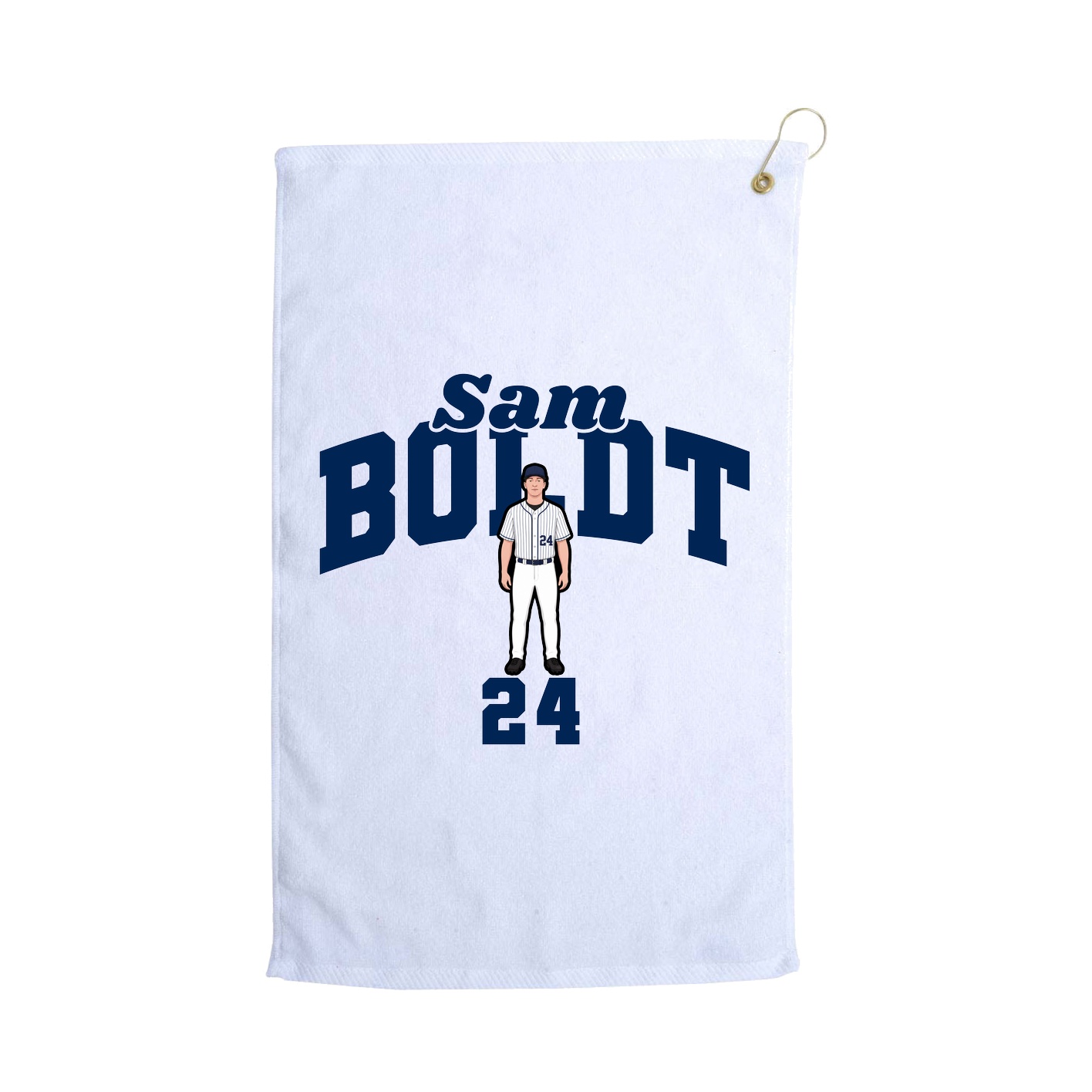 Golf Towel — Signature Arch in White