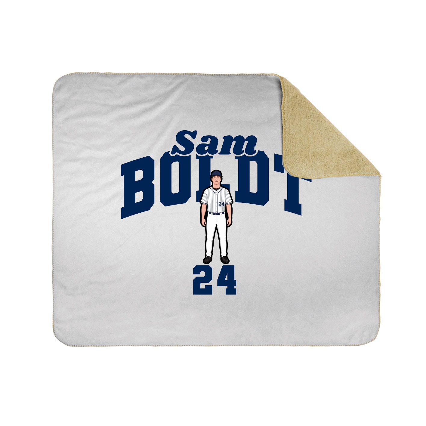 Throw Blanket — Signature Arch in White
