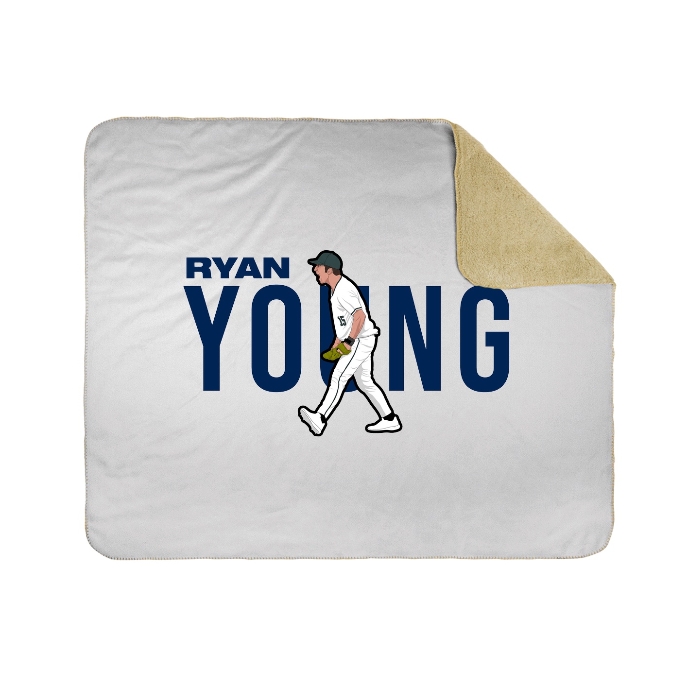 Throw Blanket — Player Name in White