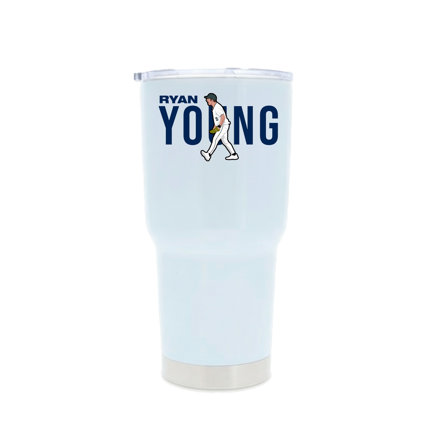 30oz Stainless Steel Tumbler — Player Name in White