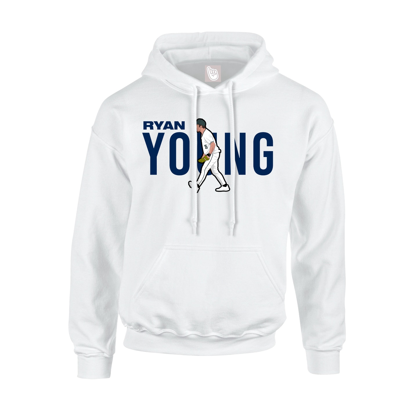 Youth Hoodie — Player Name in White