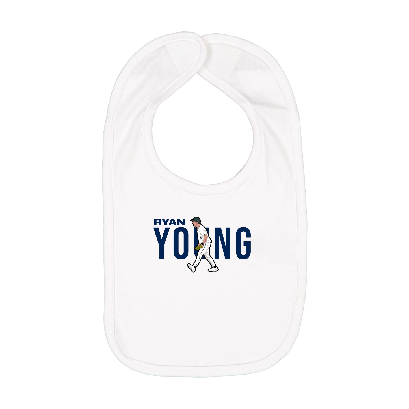 Infant Bib — Player Name in White