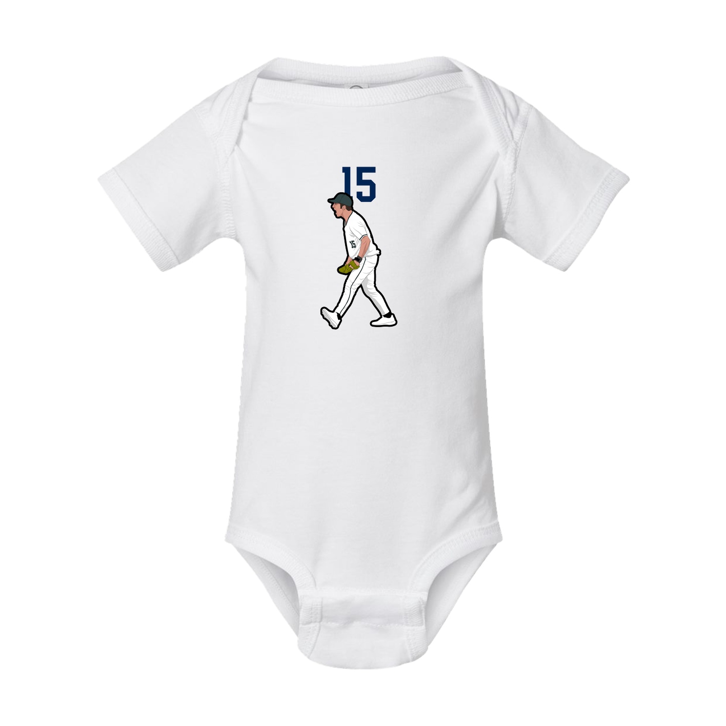 Baby Onesie — Number Top in White