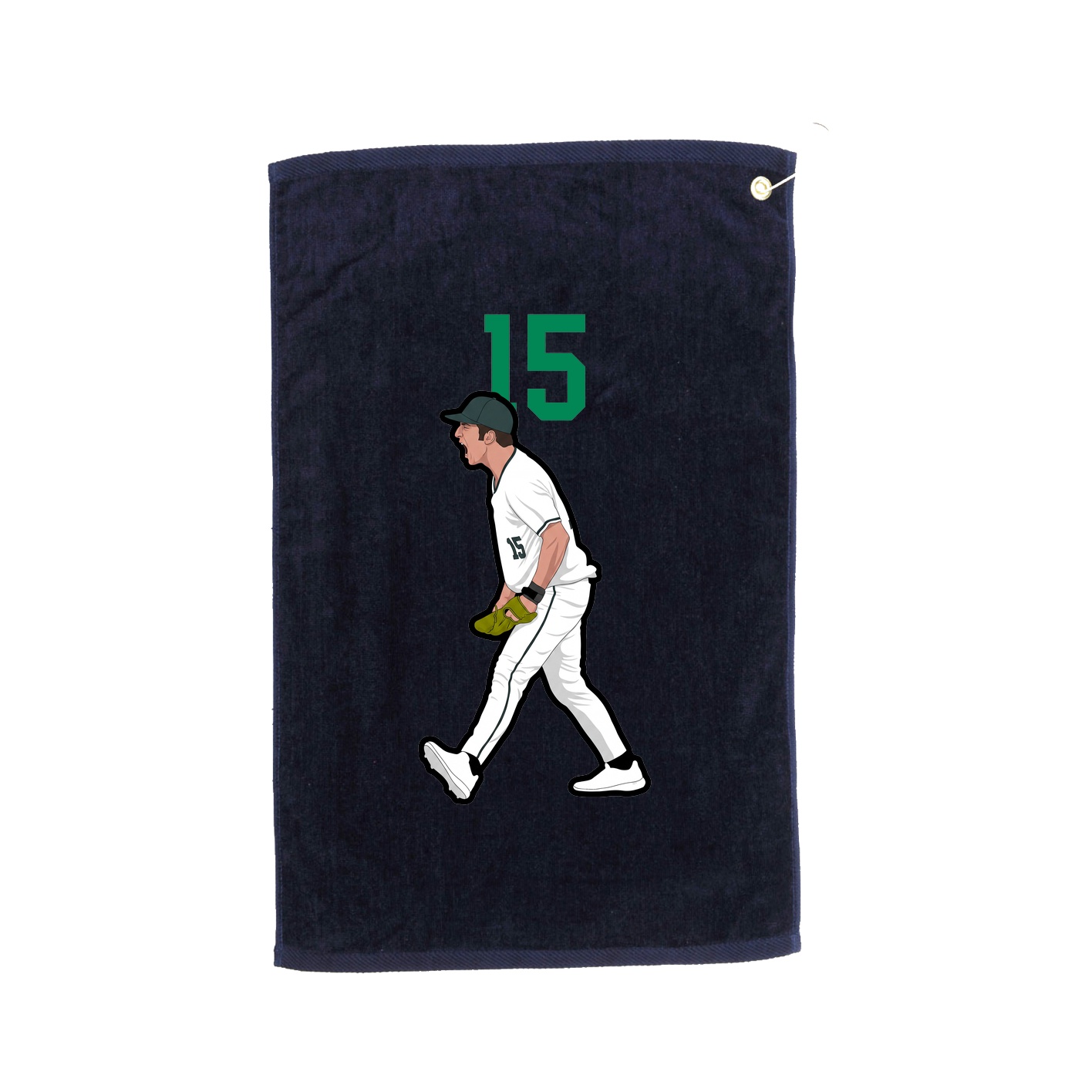Golf Towel — Number Top in Navy