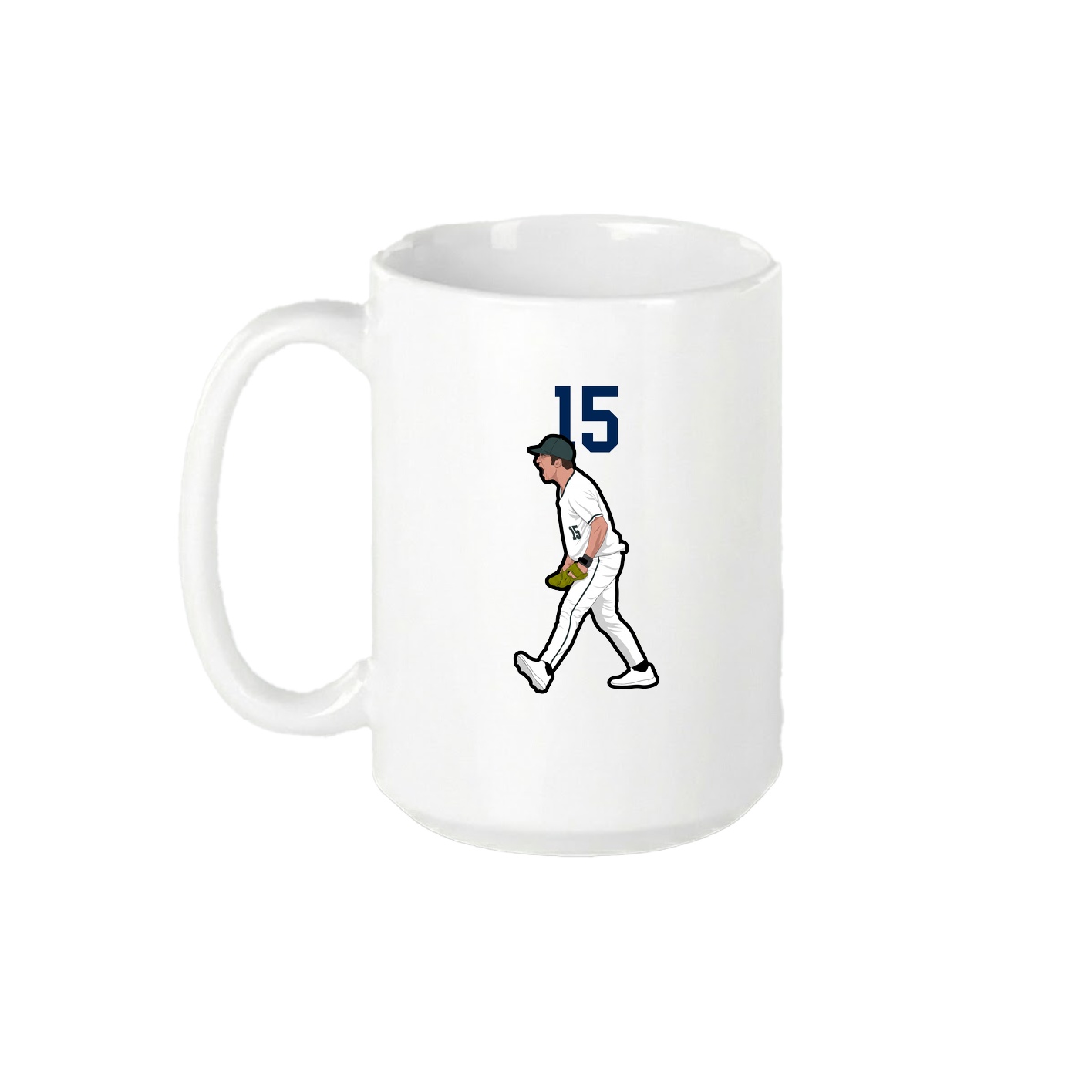 15oz Coffee Mug — Number Top in White