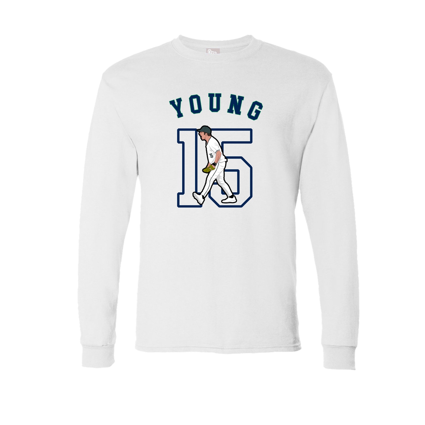 Long Sleeve Tee — Shirsey Arch in White