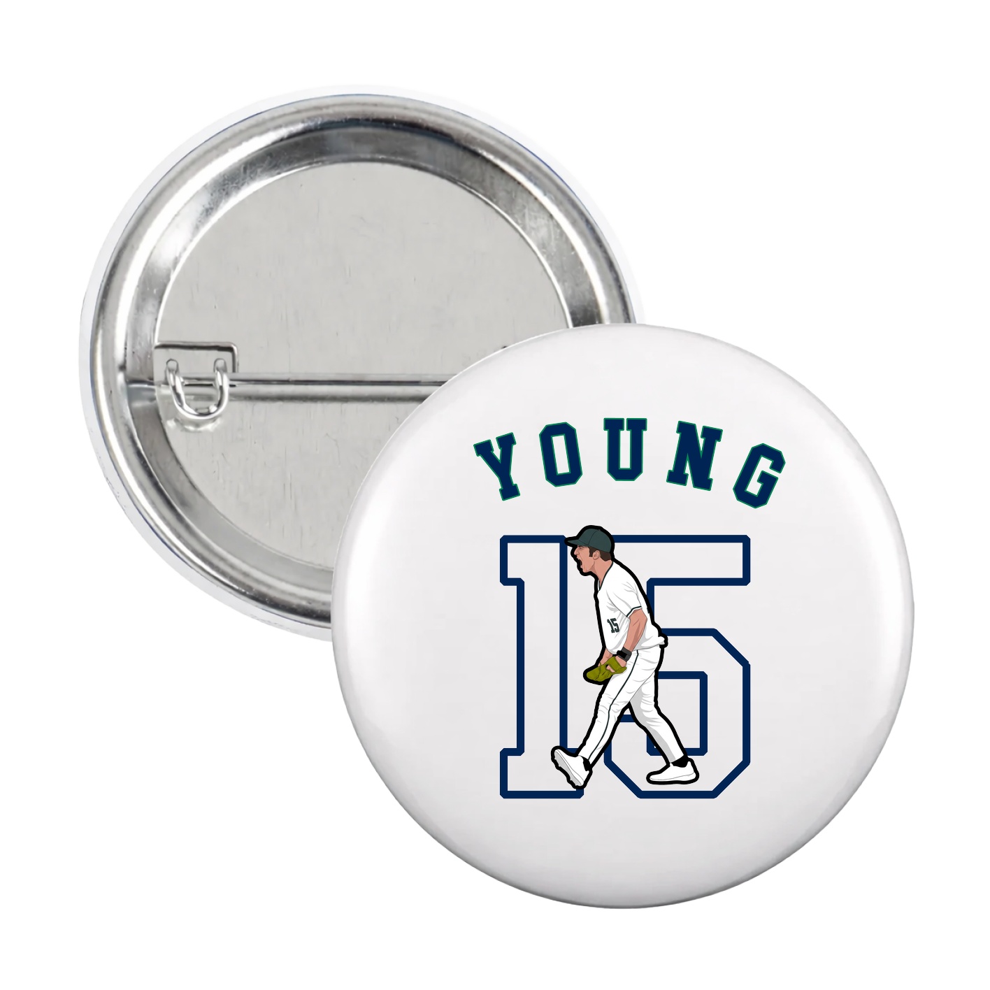 Game Day Button — Shirsey Arch in White