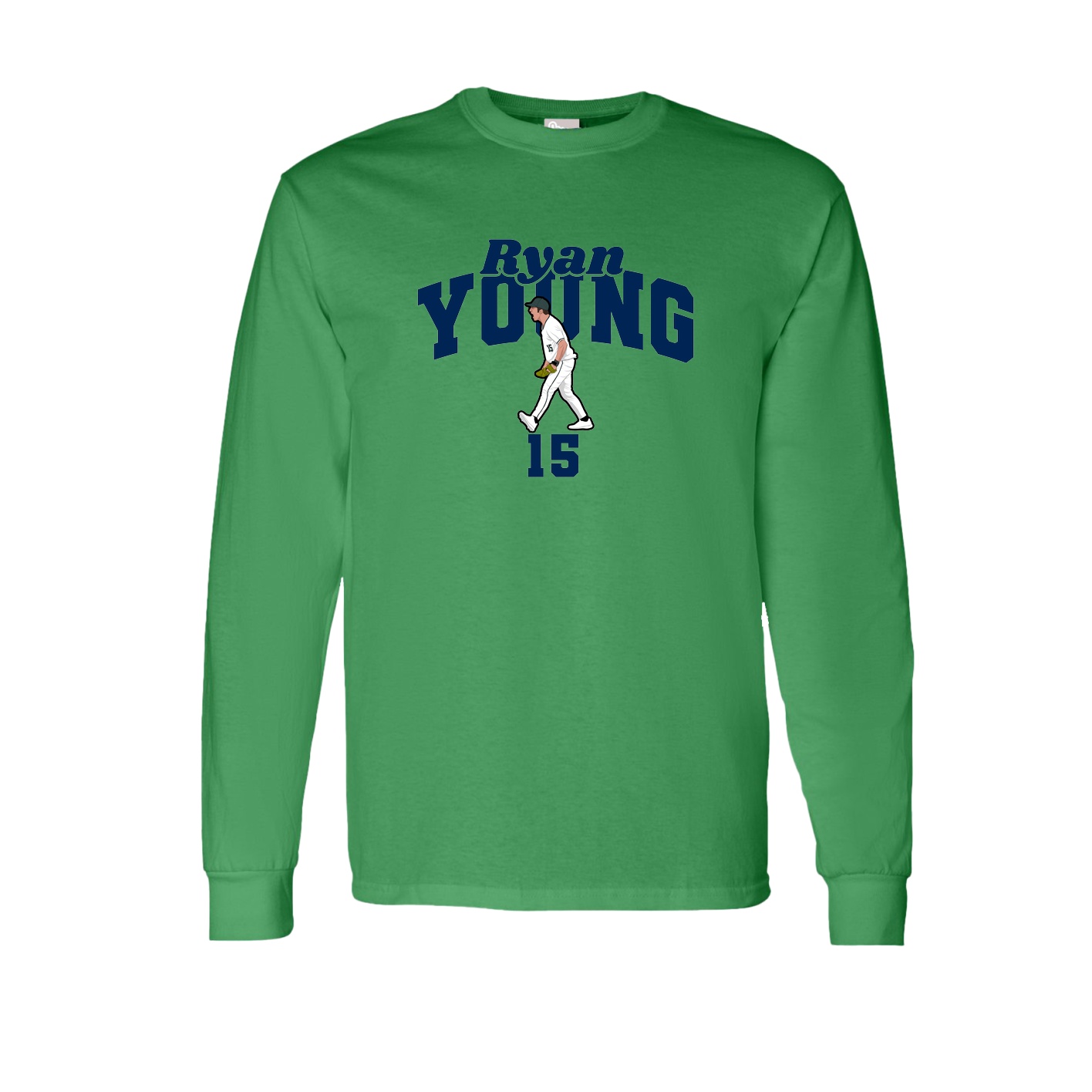 Long Sleeve Tee — Signature Arch in Green