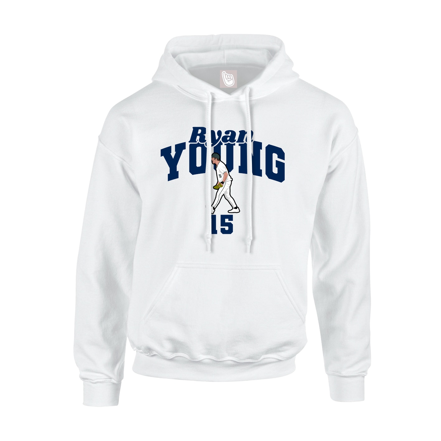 Hoodie — Signature Arch in White
