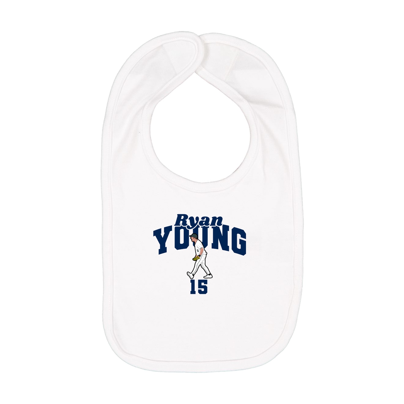 Infant Bib — Signature Arch in White