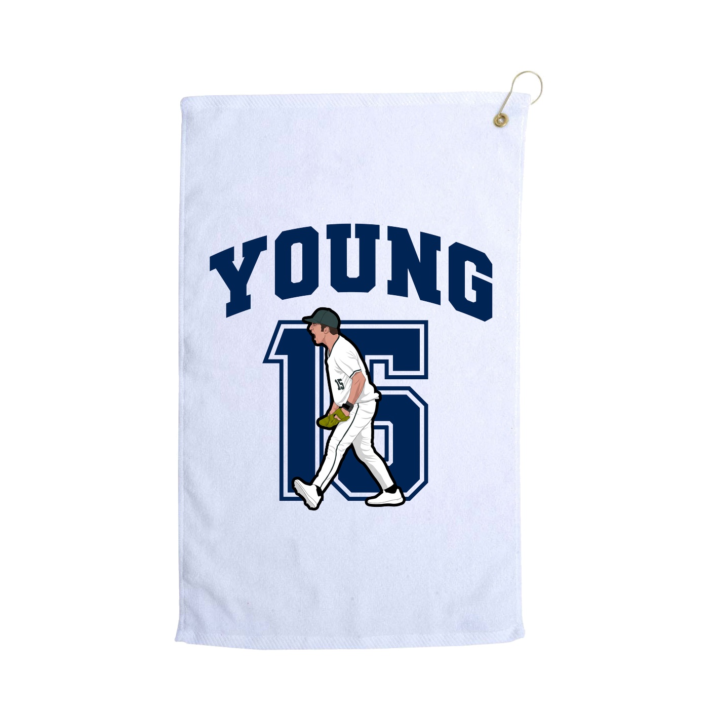 Golf Towel — Number in White