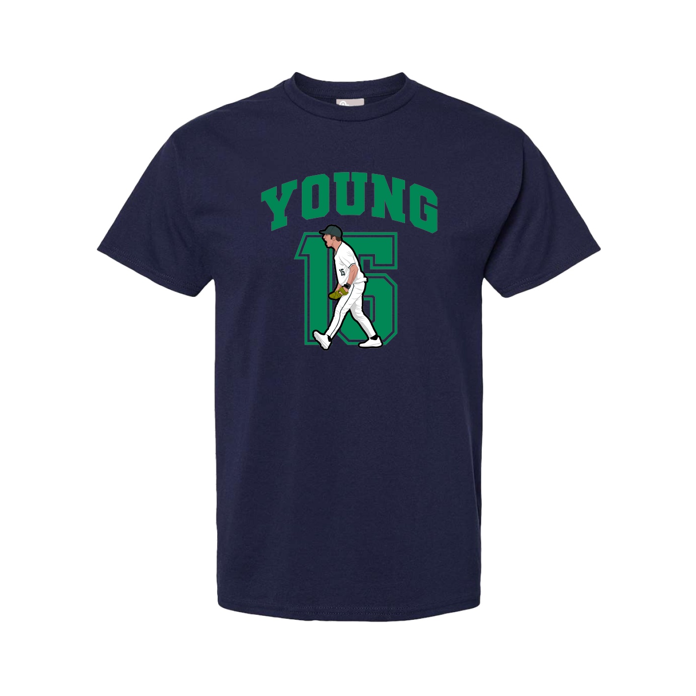 Youth Tee — Number in Navy