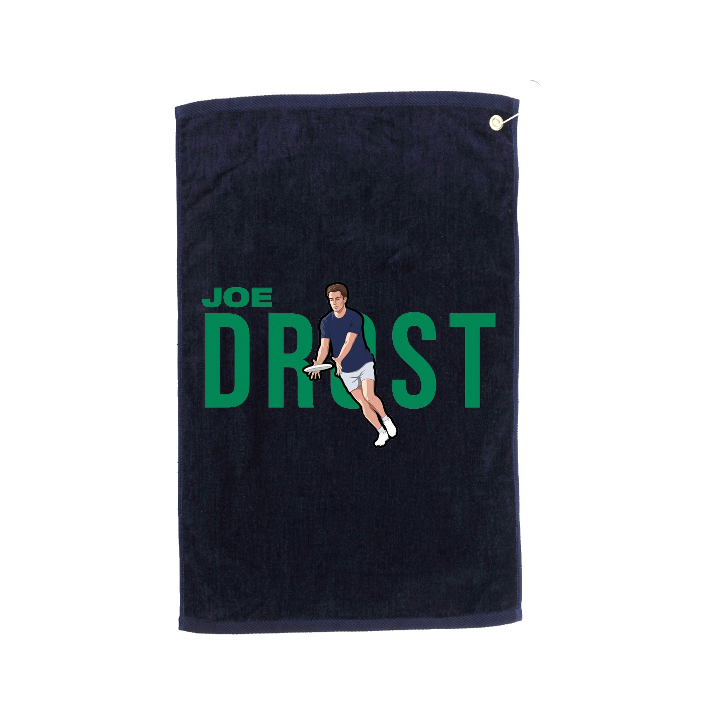Golf Towel — Player Name in Navy