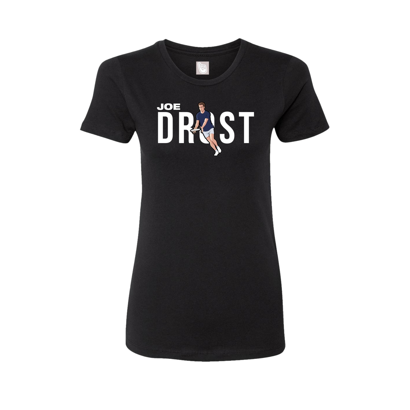 Fitted Women's Tee — Player Name in Black