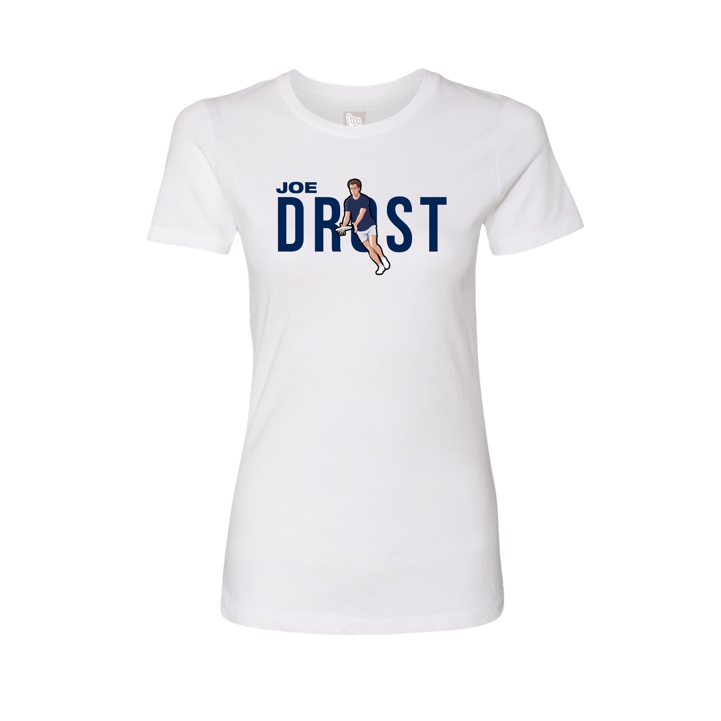 Fitted Women's Tee — Player Name in White