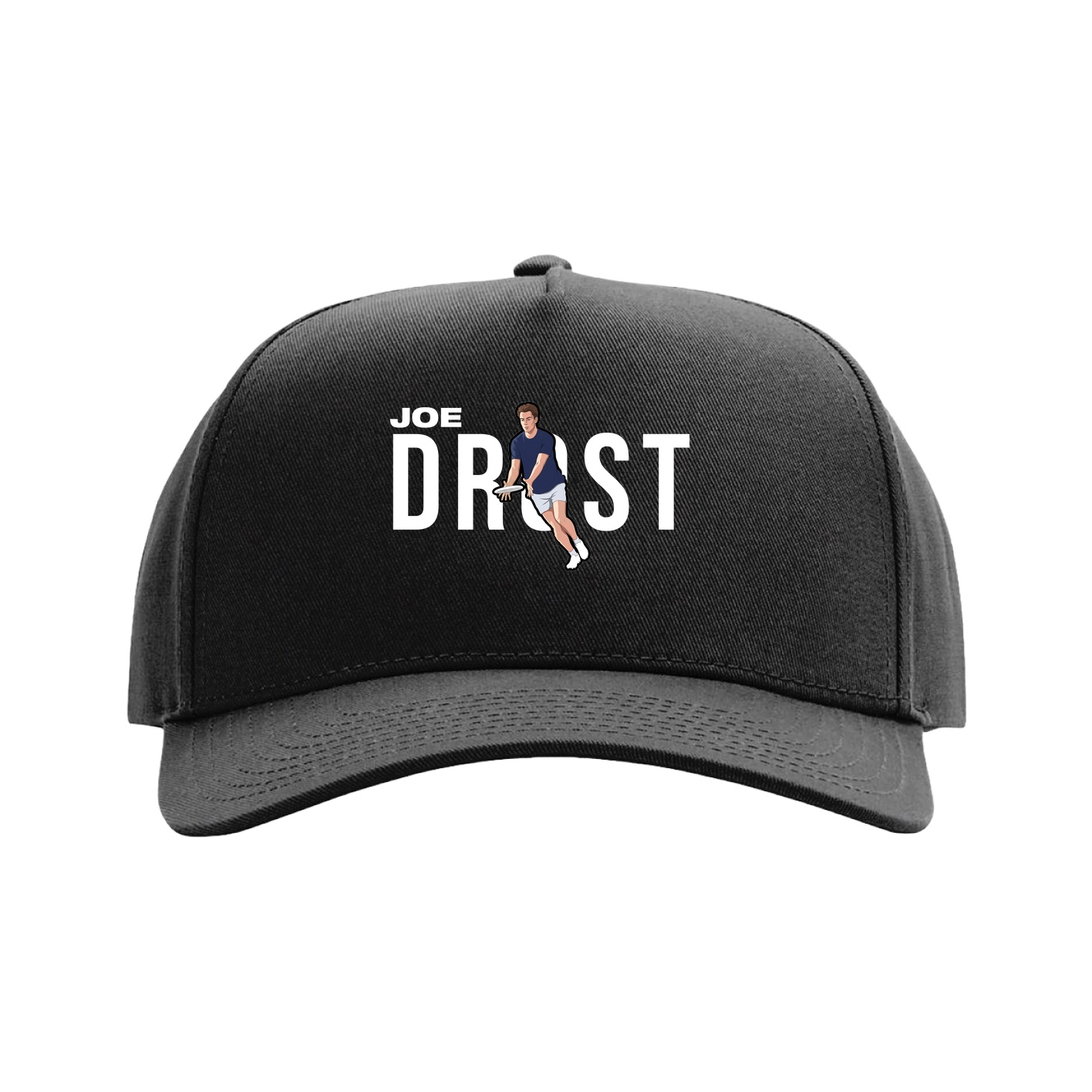 Full Fabric Five-Panel Champ Cap — Player Name in Black
