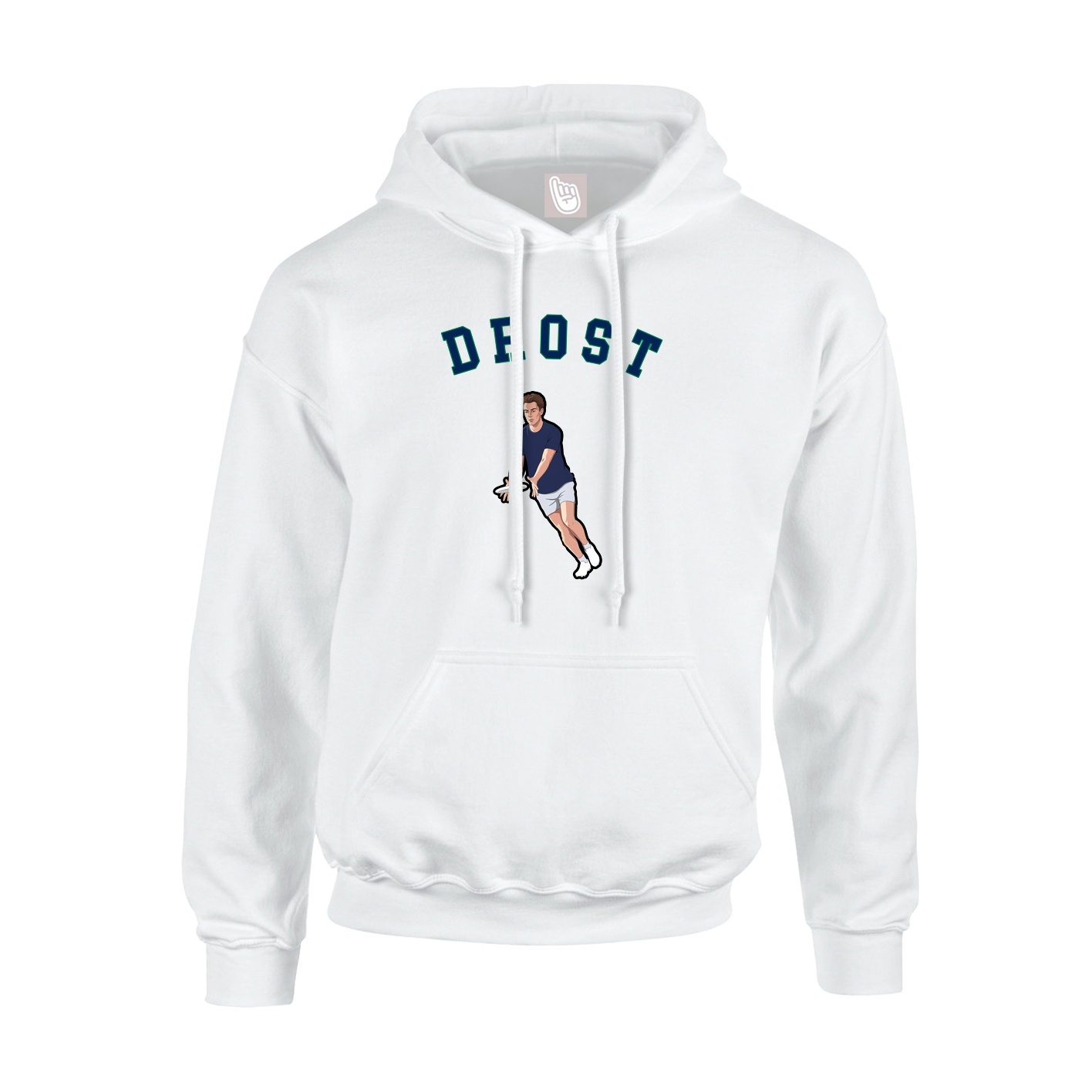 Youth Hoodie — Shirsey Arch in White