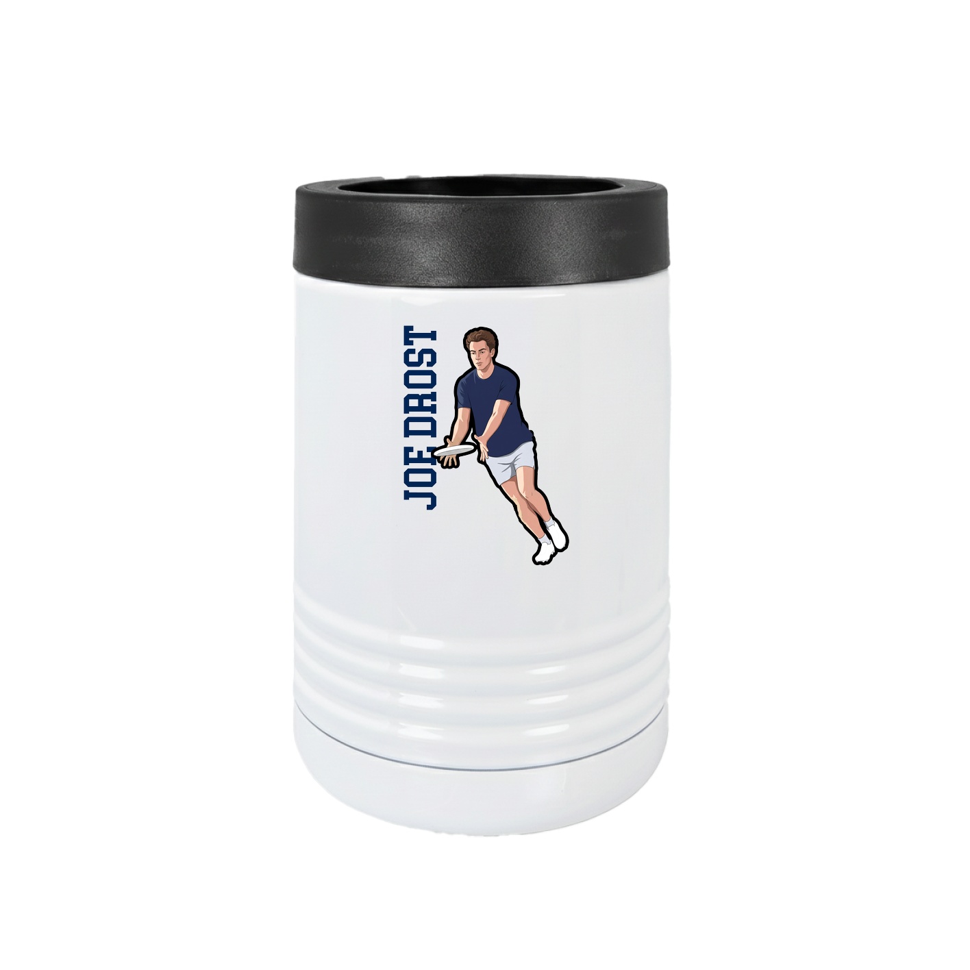 Beverage Holder — Name Vertical in White