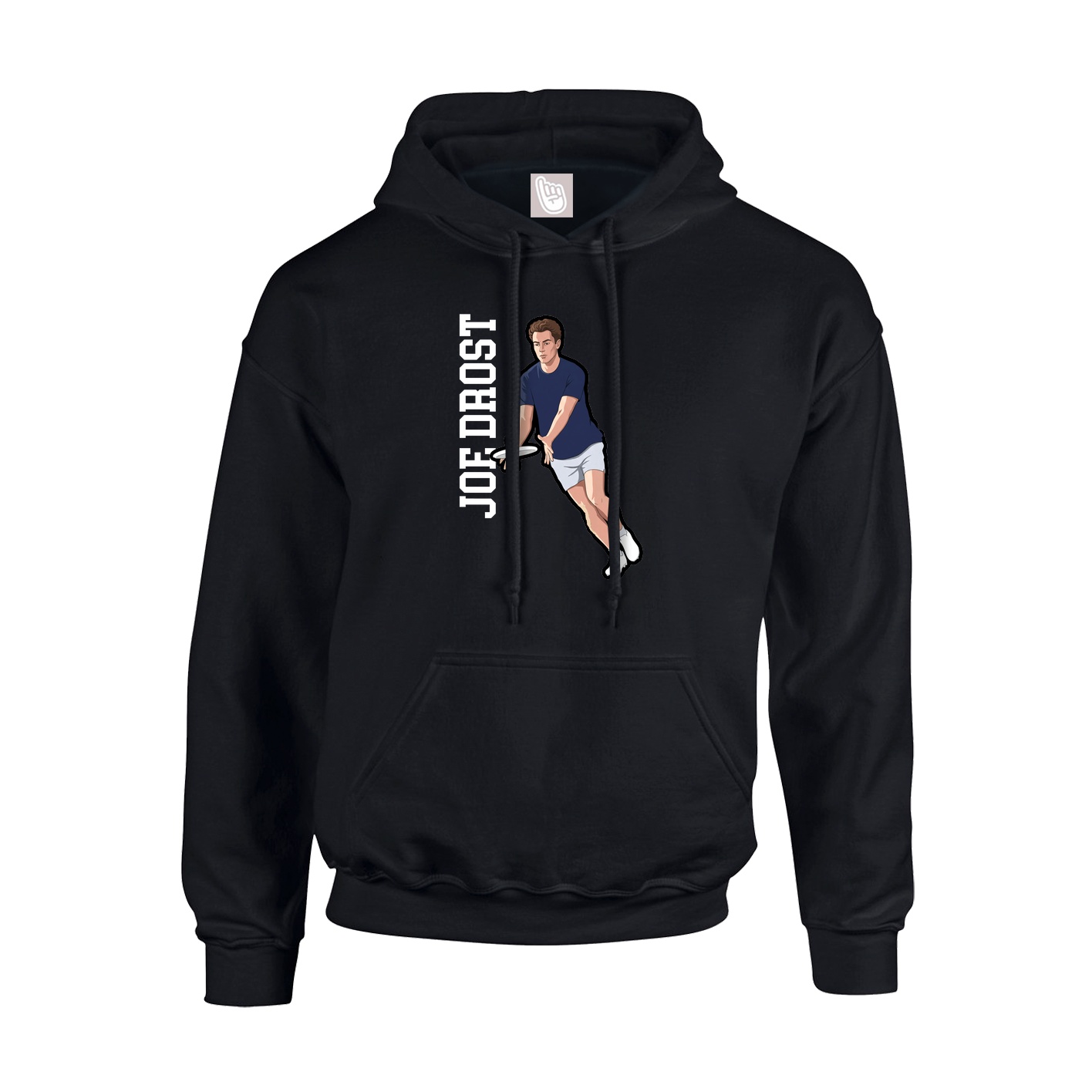 Youth Hoodie — Name Vertical in Black
