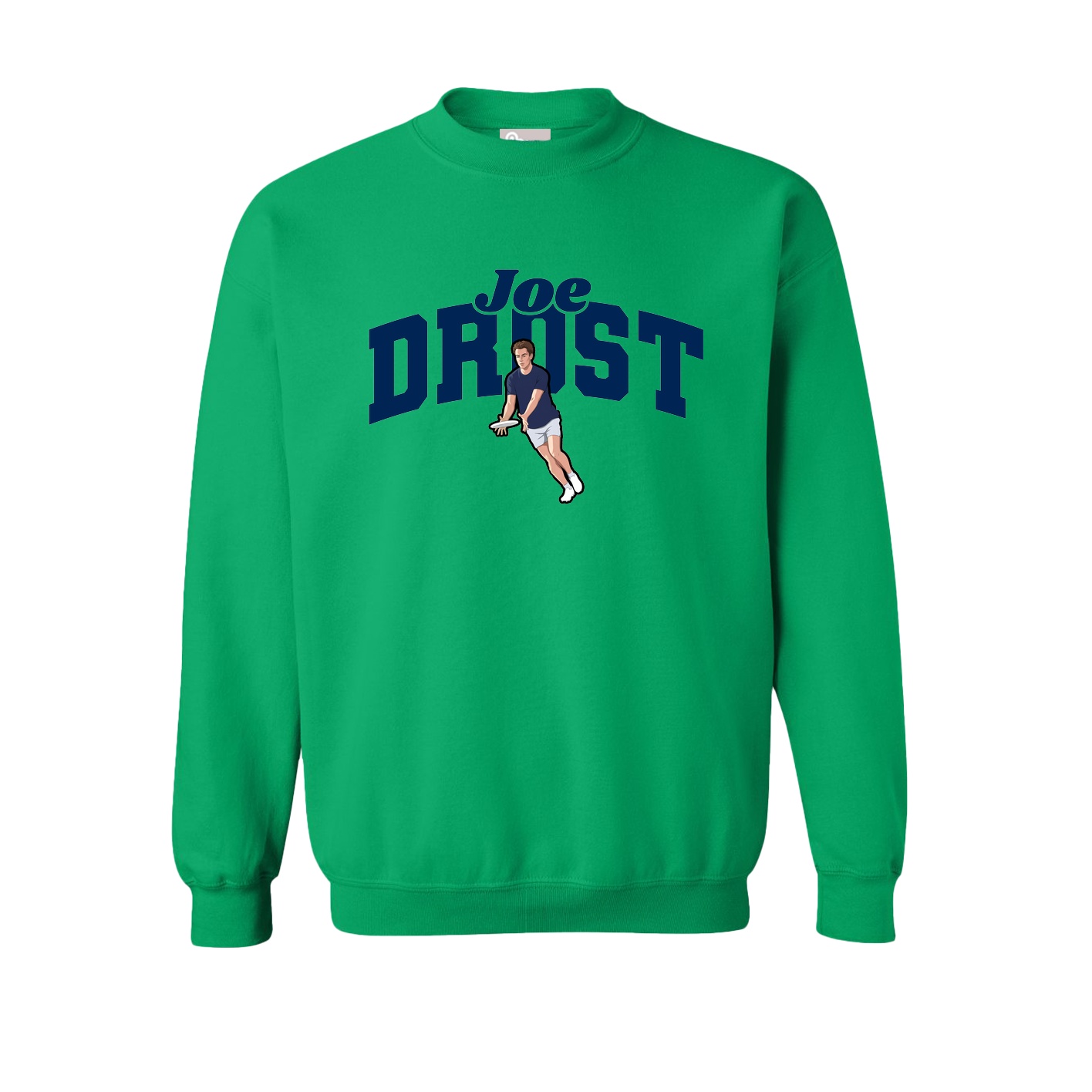 Fleece Crew — Signature Arch in Green
