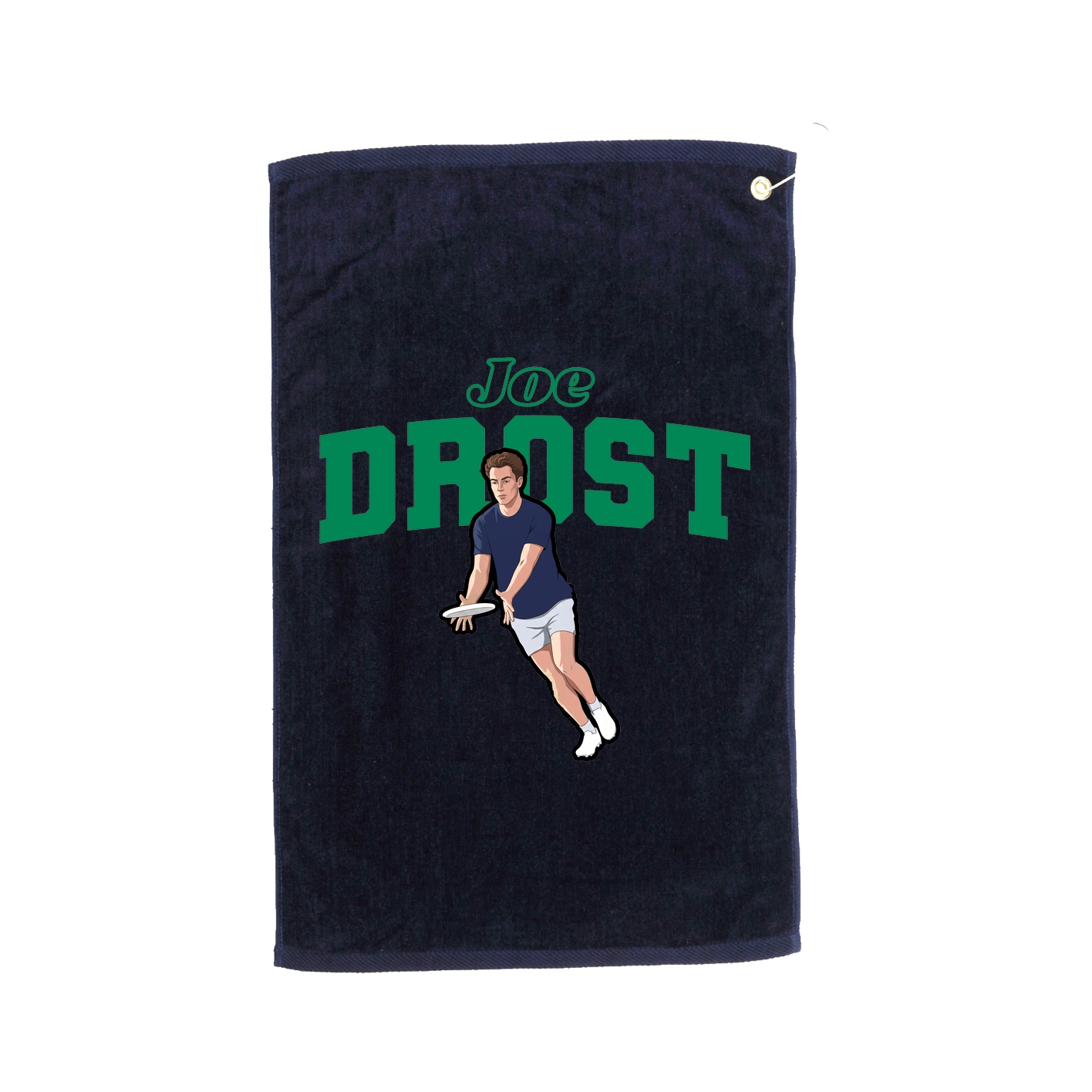 Golf Towel — Name Arch in Navy
