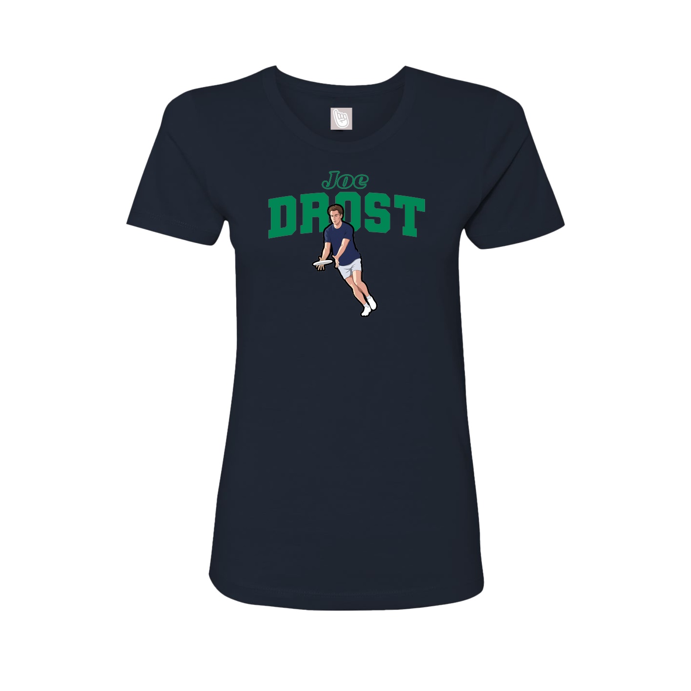 Fitted Women's Tee — Name Arch in Navy