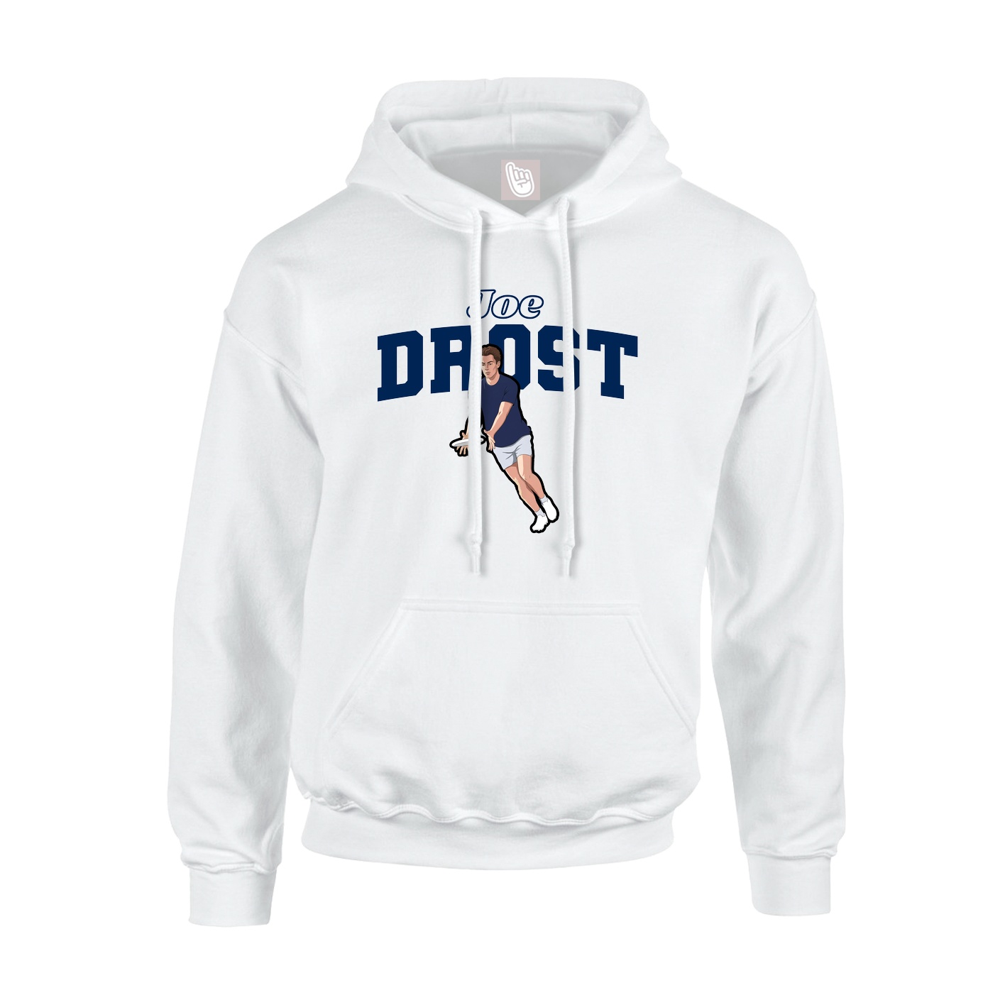 Hoodie — Name Arch in White