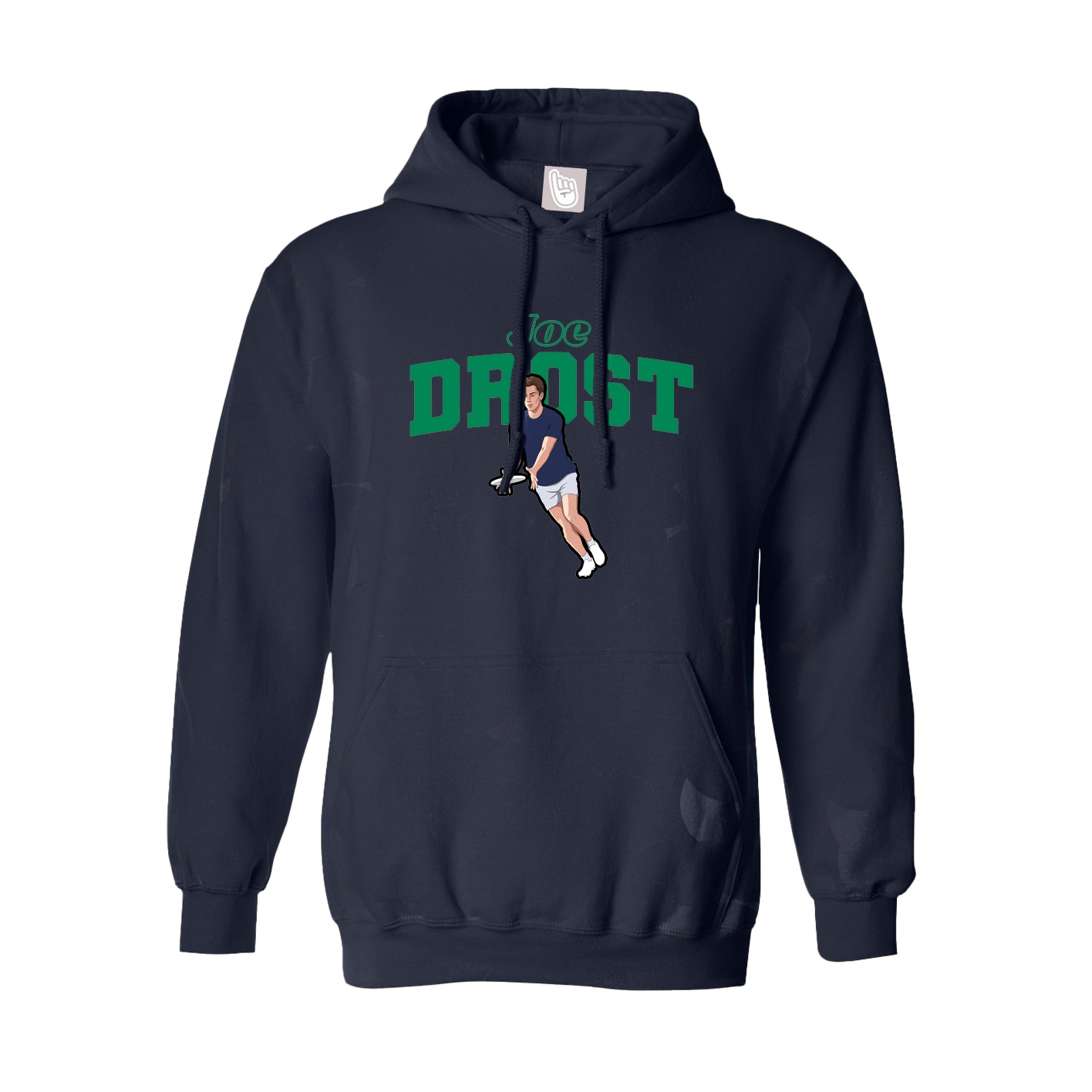 Youth Hoodie — Name Arch in Navy
