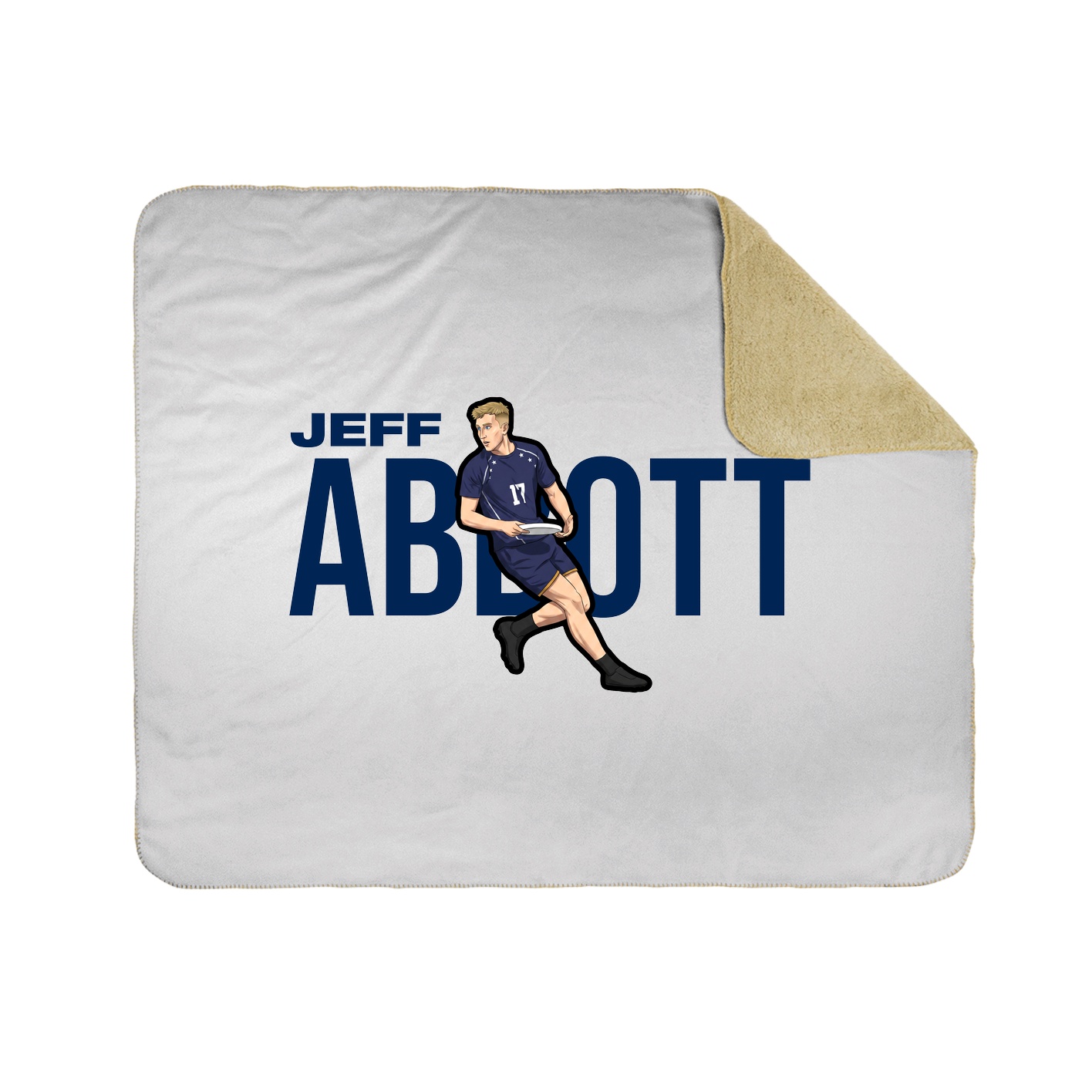 Throw Blanket — Player Name in White