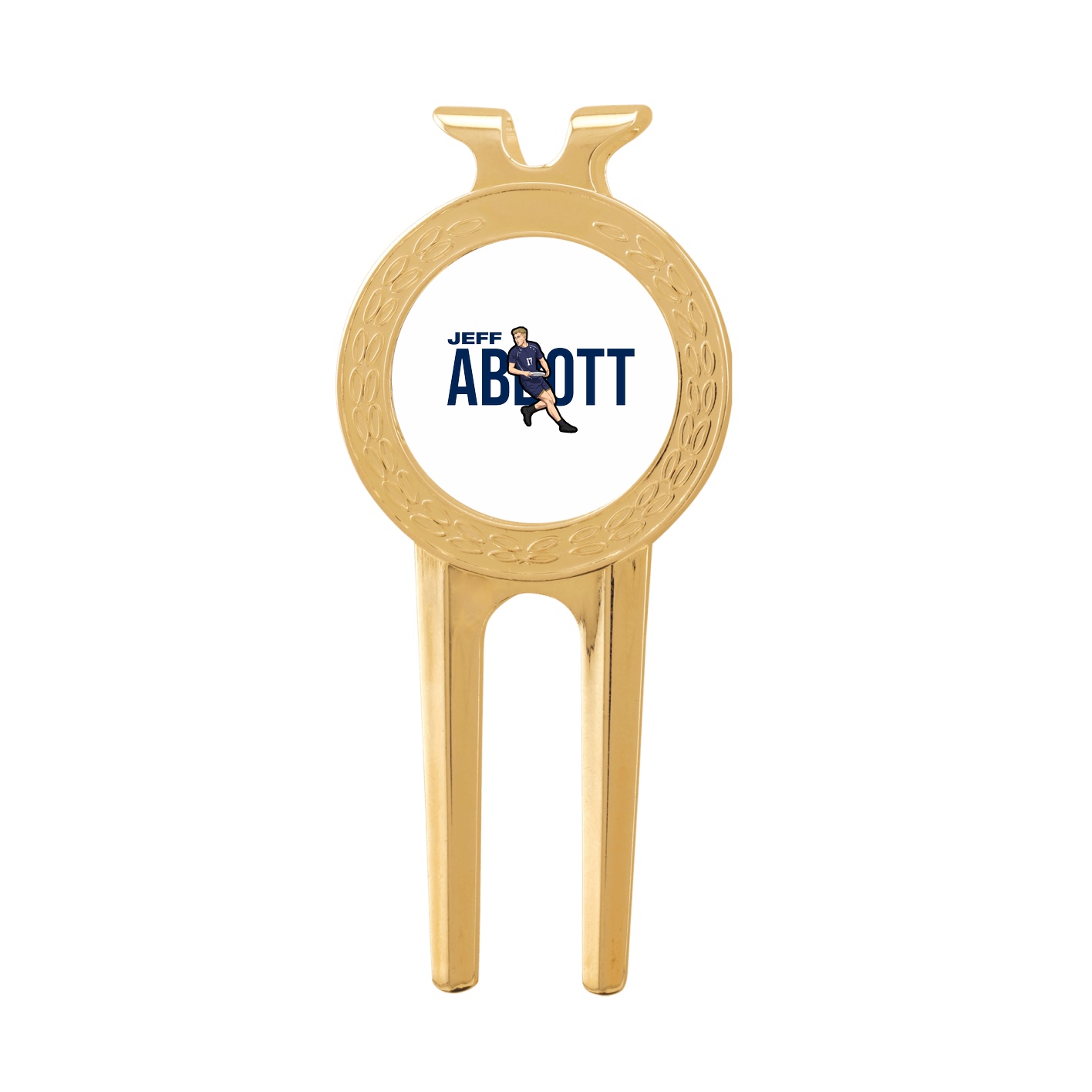 Divot Tool with Ball Marker — Player Name in Classic