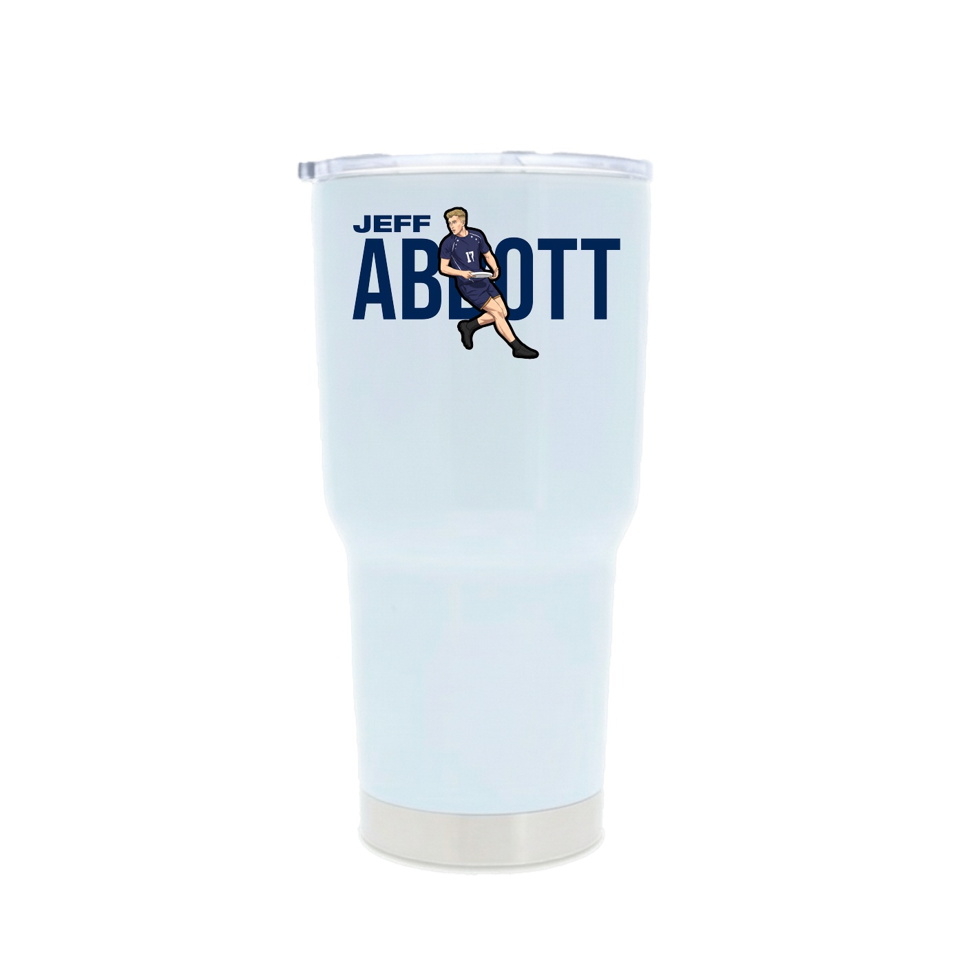 30oz Stainless Steel Tumbler — Player Name in White