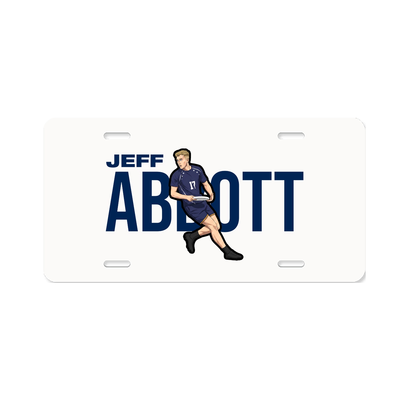 License Plate — Player Name in Classic