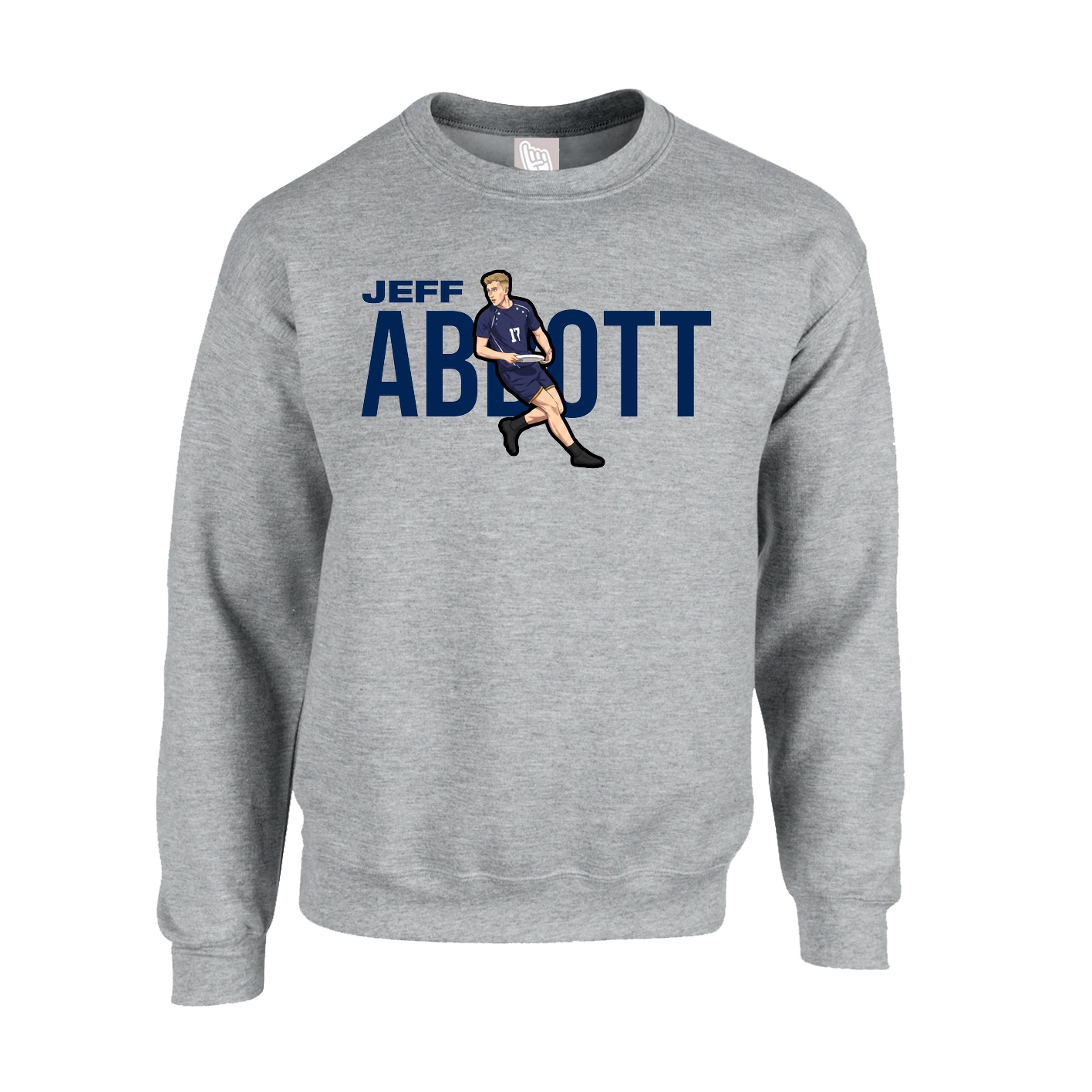 Fleece Crew — Player Name in Grey