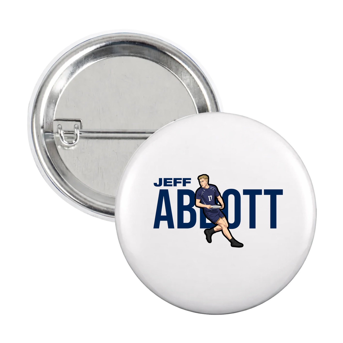 Game Day Button — Player Name in White